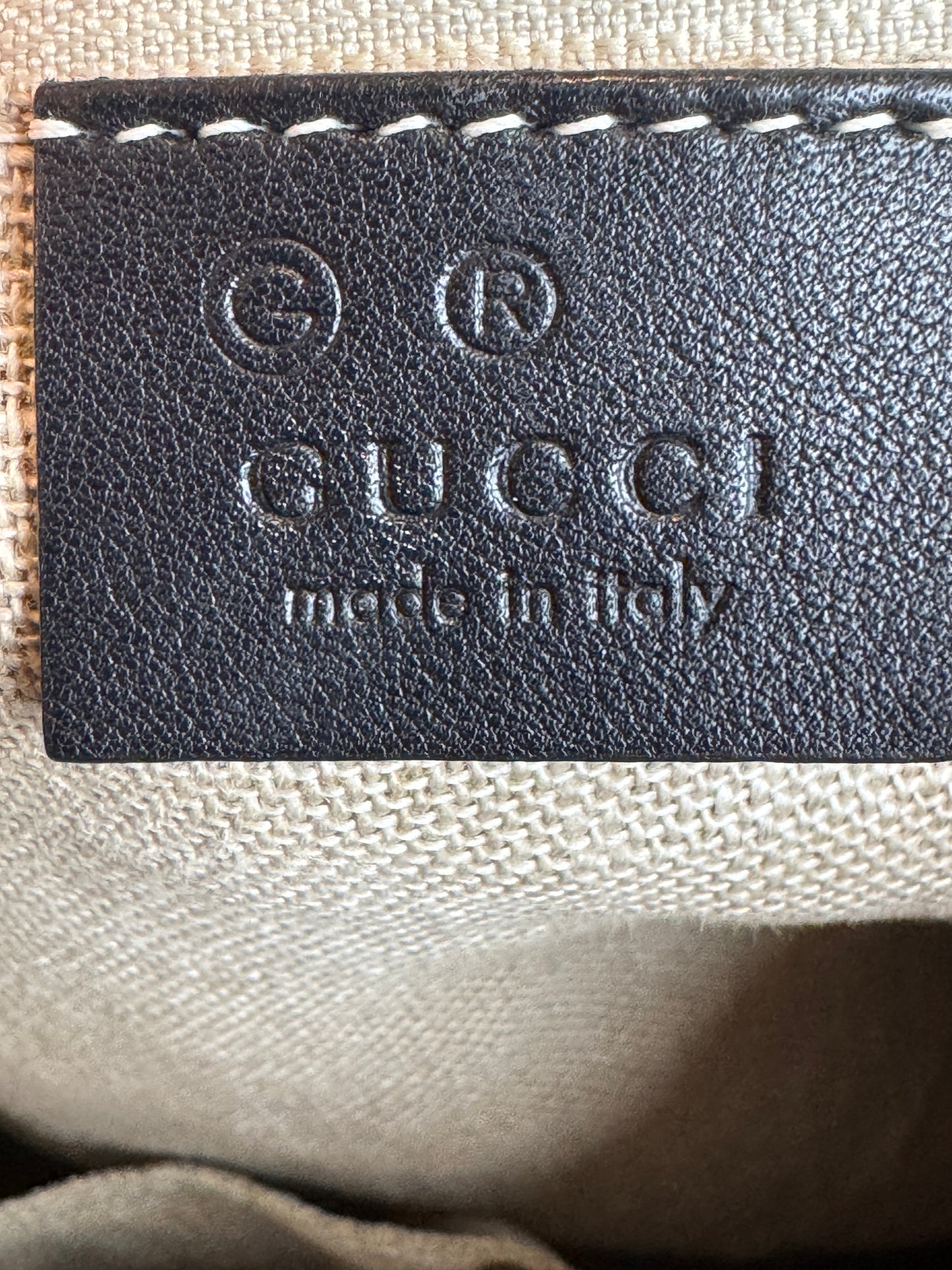 GUCCI Bree Micro-Guccissima Signature Black Large Hobo
