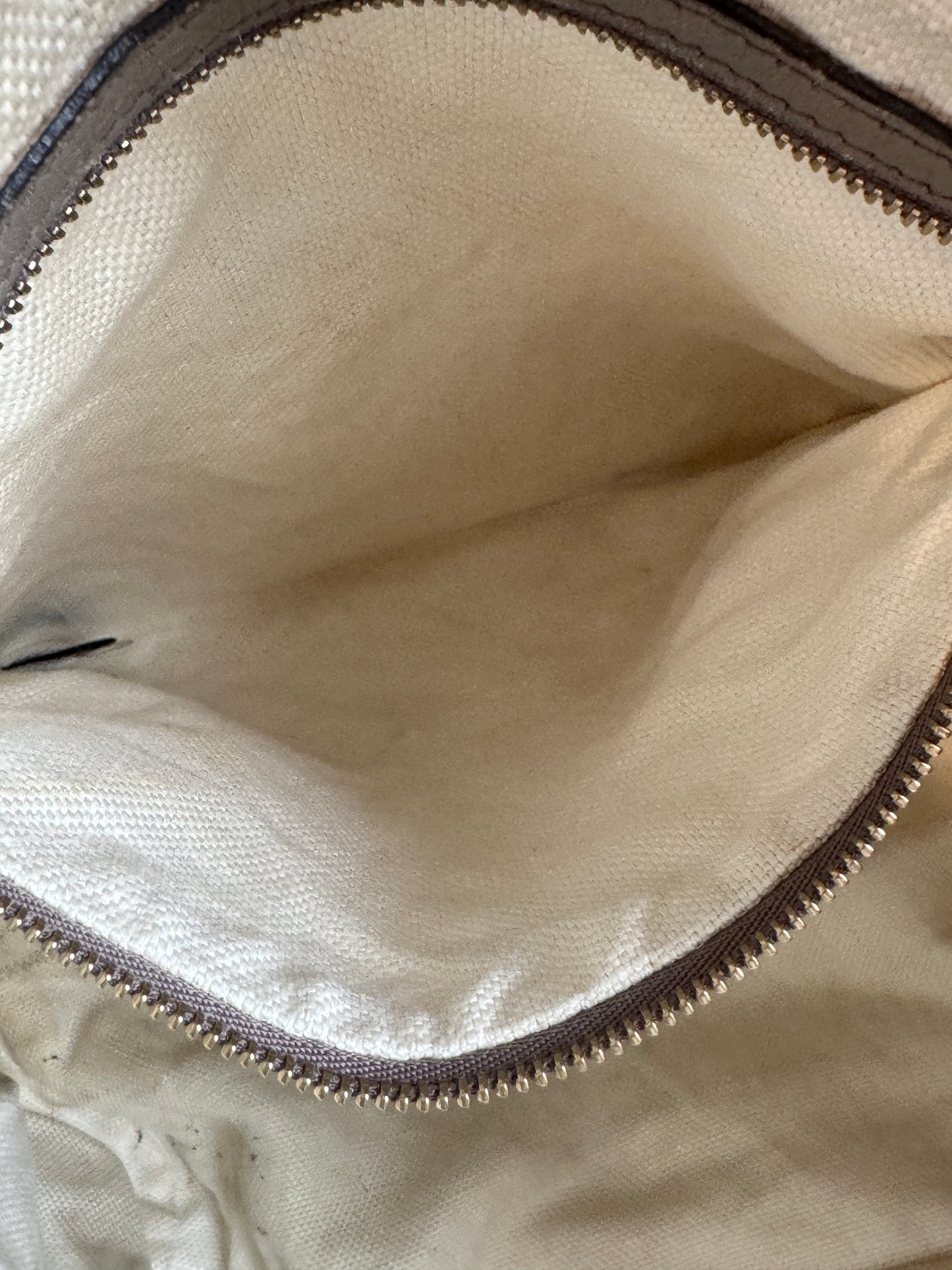 Gucci Gray Pebbled Calfskin Medium Soho Tassel Bag