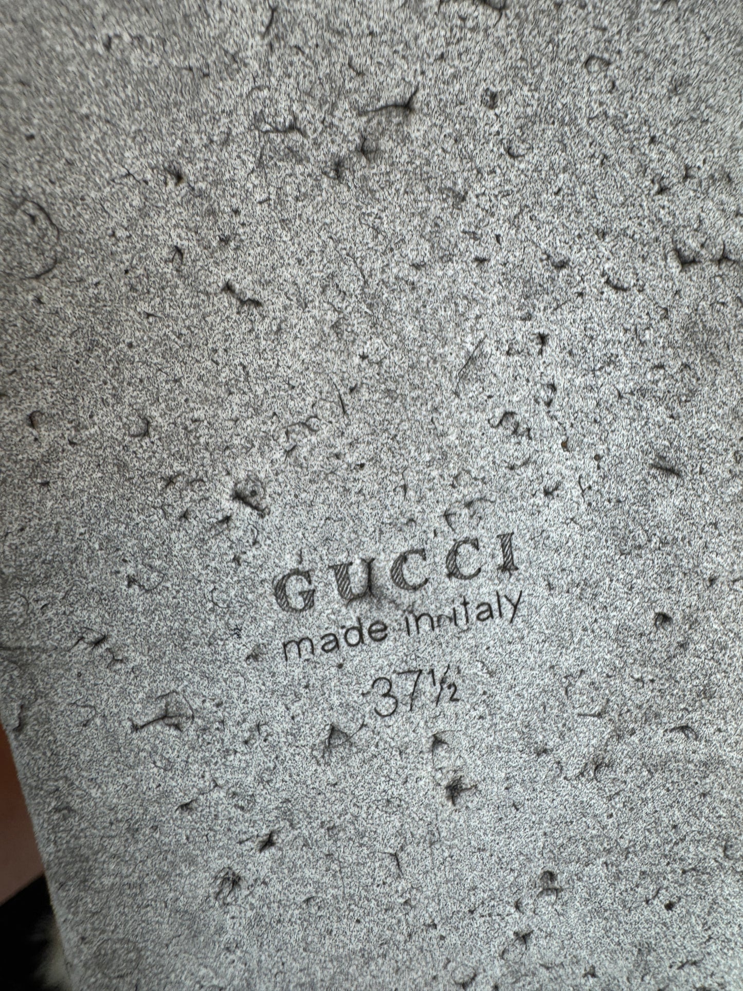 GUCCI Black Peggy Platforms Women's 37.5EU