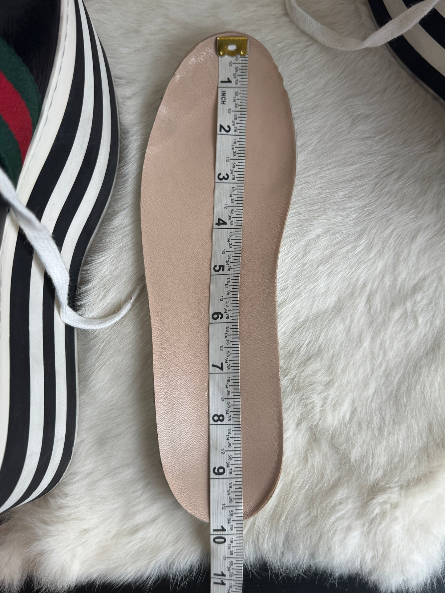 GUCCI Black Peggy Platforms Women's 37.5EU