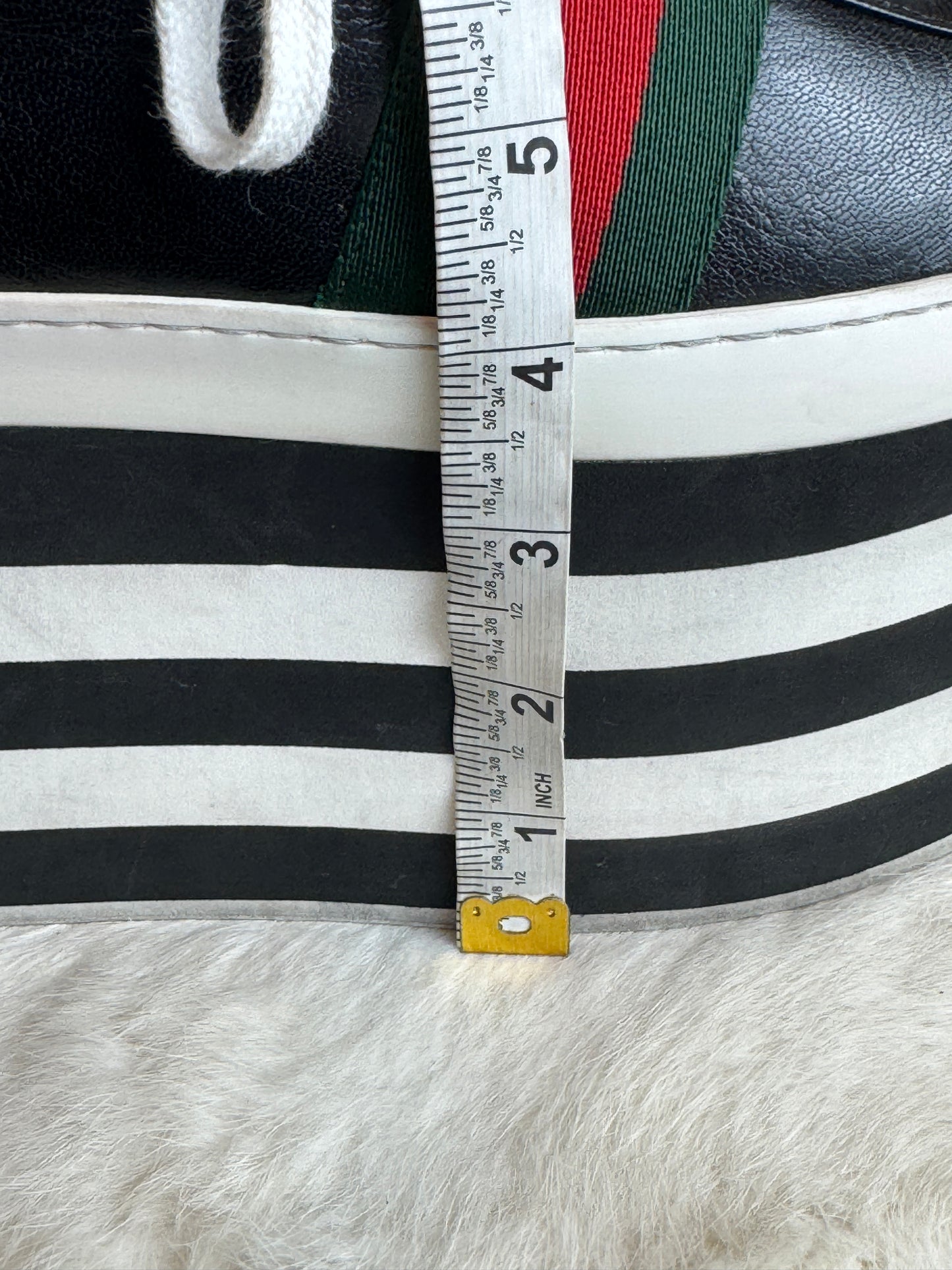 GUCCI Black Peggy Platforms Women's 37.5EU