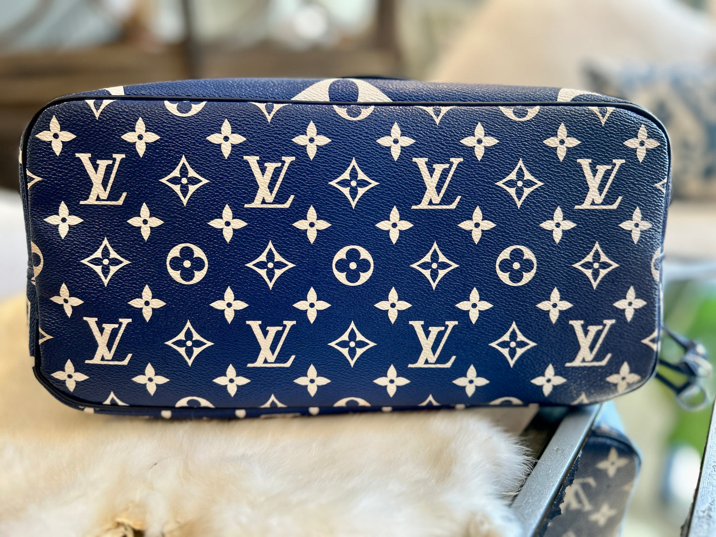 Louis Vuitton Monogram Escale Neverfull Mm Blue 517405