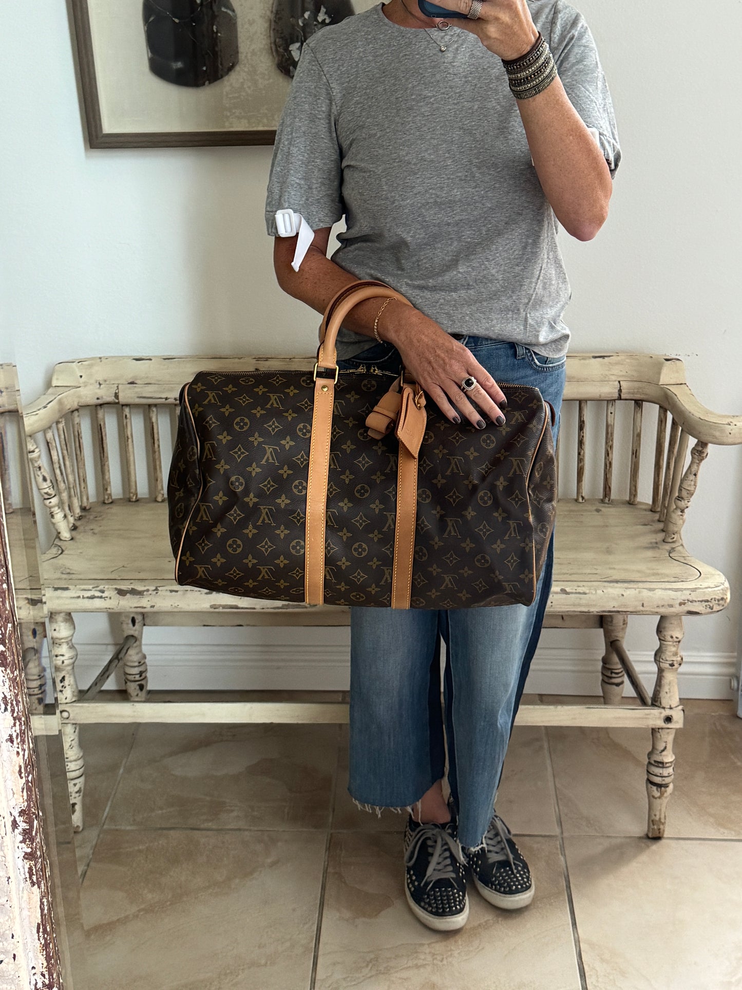 Louis Vuitton Monogram Keepall 45 Duffel