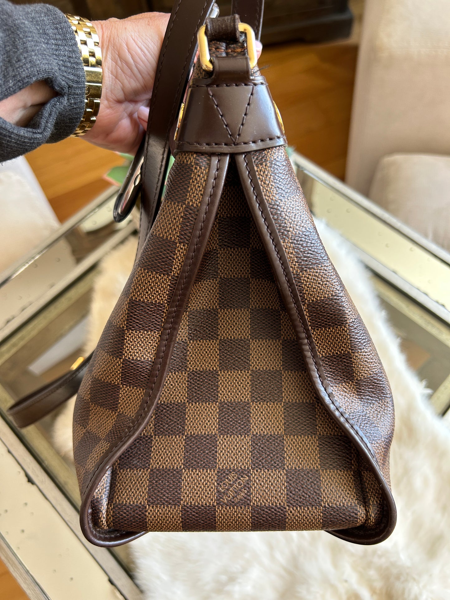 Louis Vuitton Women's Damier Ebene Top Handle Bag