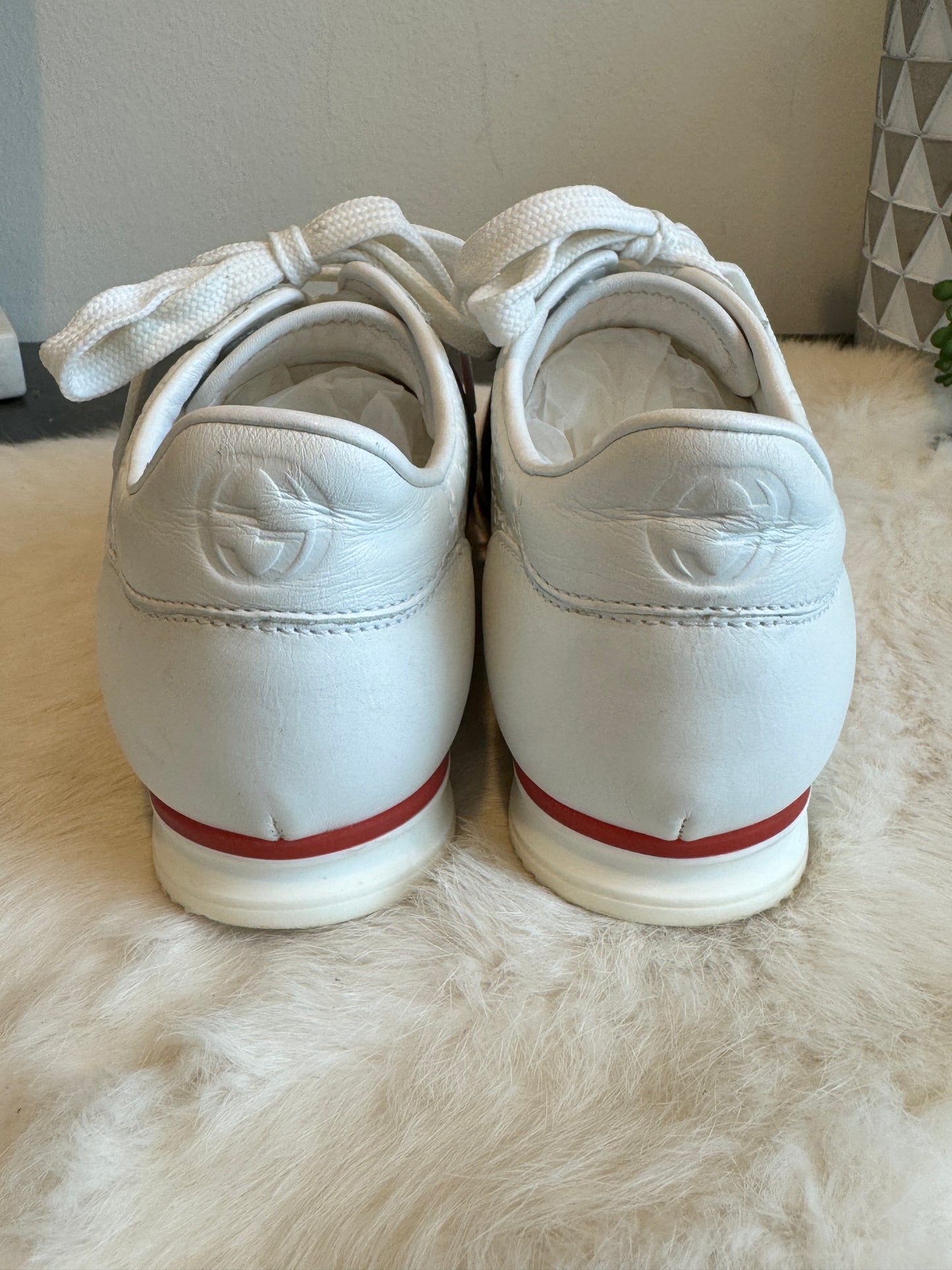 GUCCI MicroGuccissima Embossed Sneakers 36EU