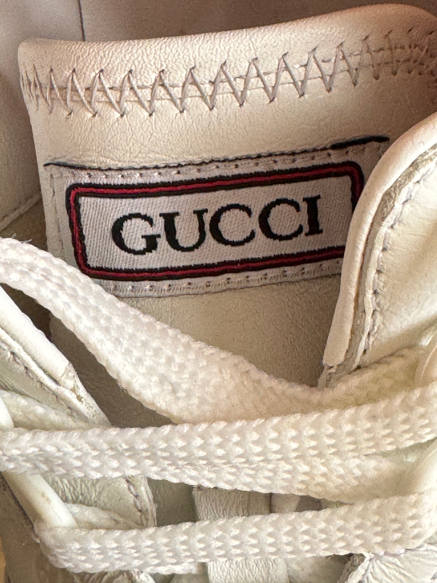 GUCCI MicroGuccissima Embossed Sneakers 36EU