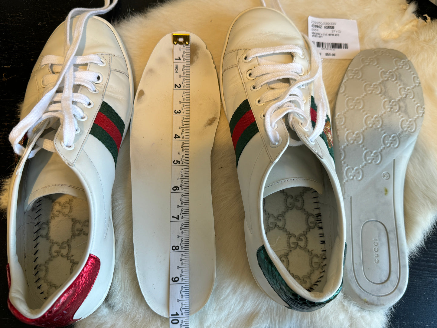 Gucci Ace Bees Sneakers Size 38EU