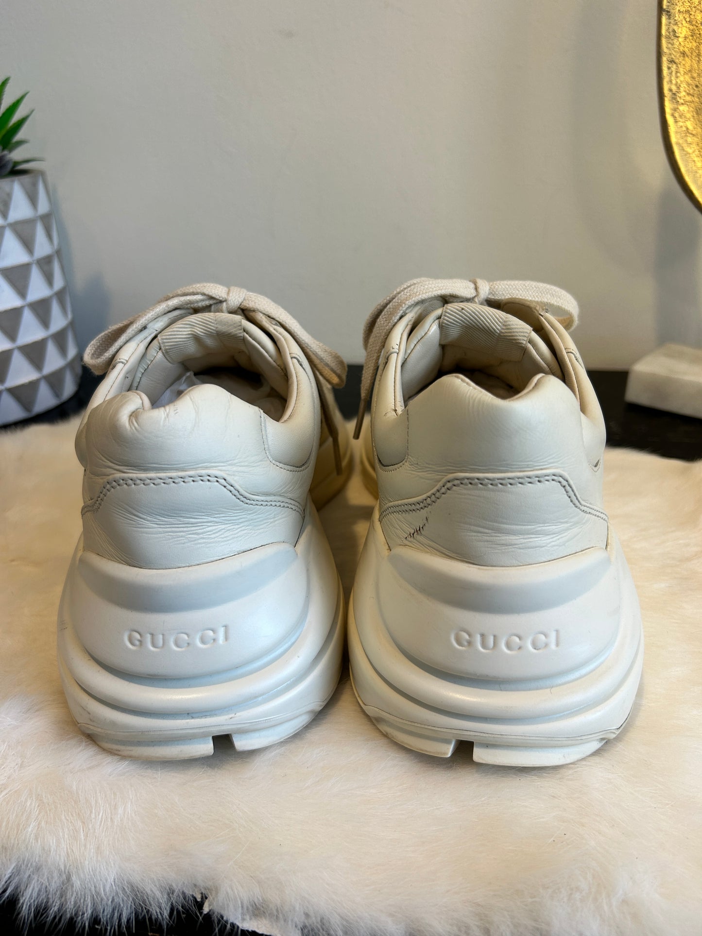 GUCCI Rhyton Ivory Sneakers Mens 7EU (Womens 40EU)