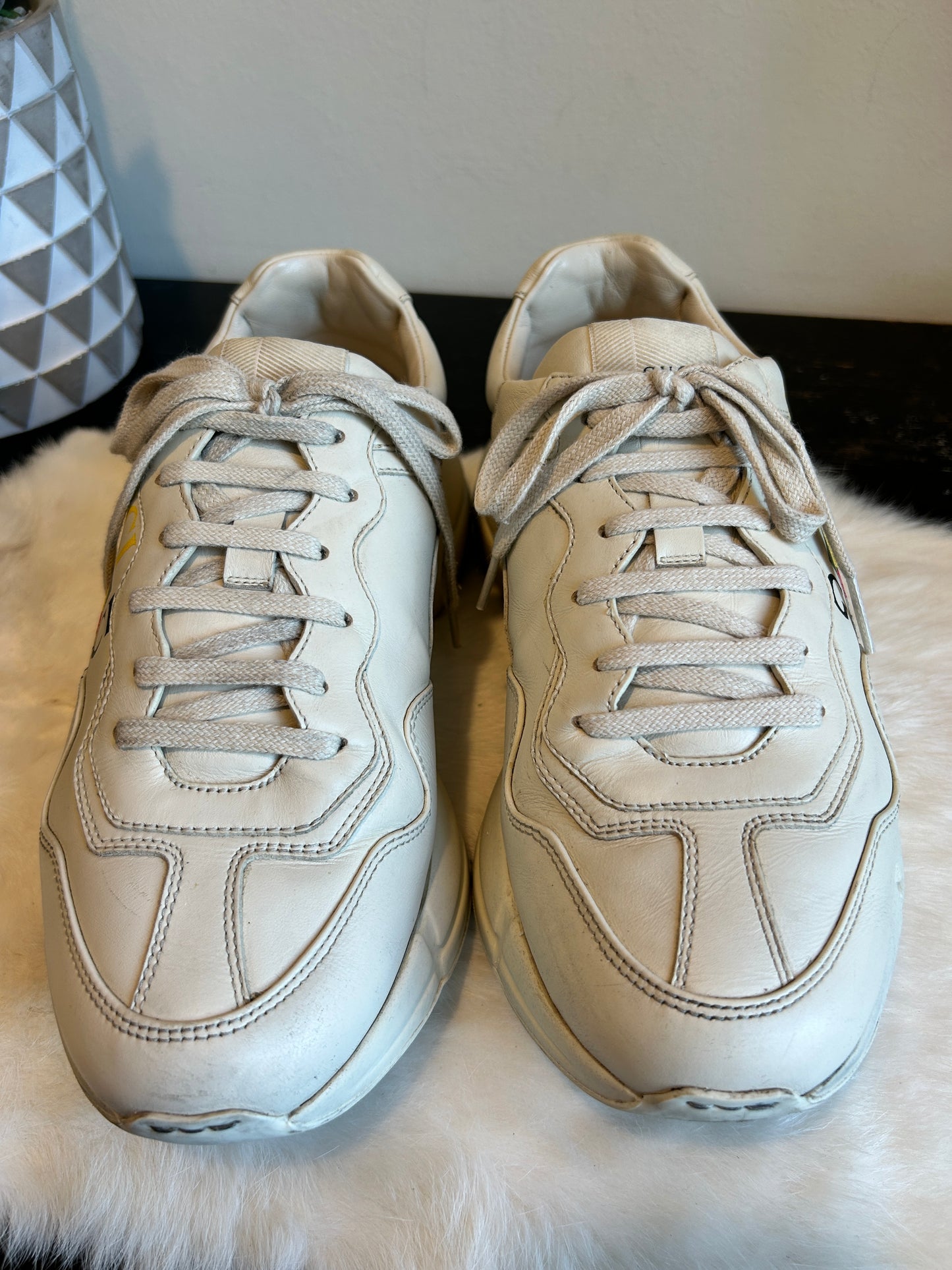 GUCCI Rhyton Ivory Sneakers Mens 6EU (Women's 39)