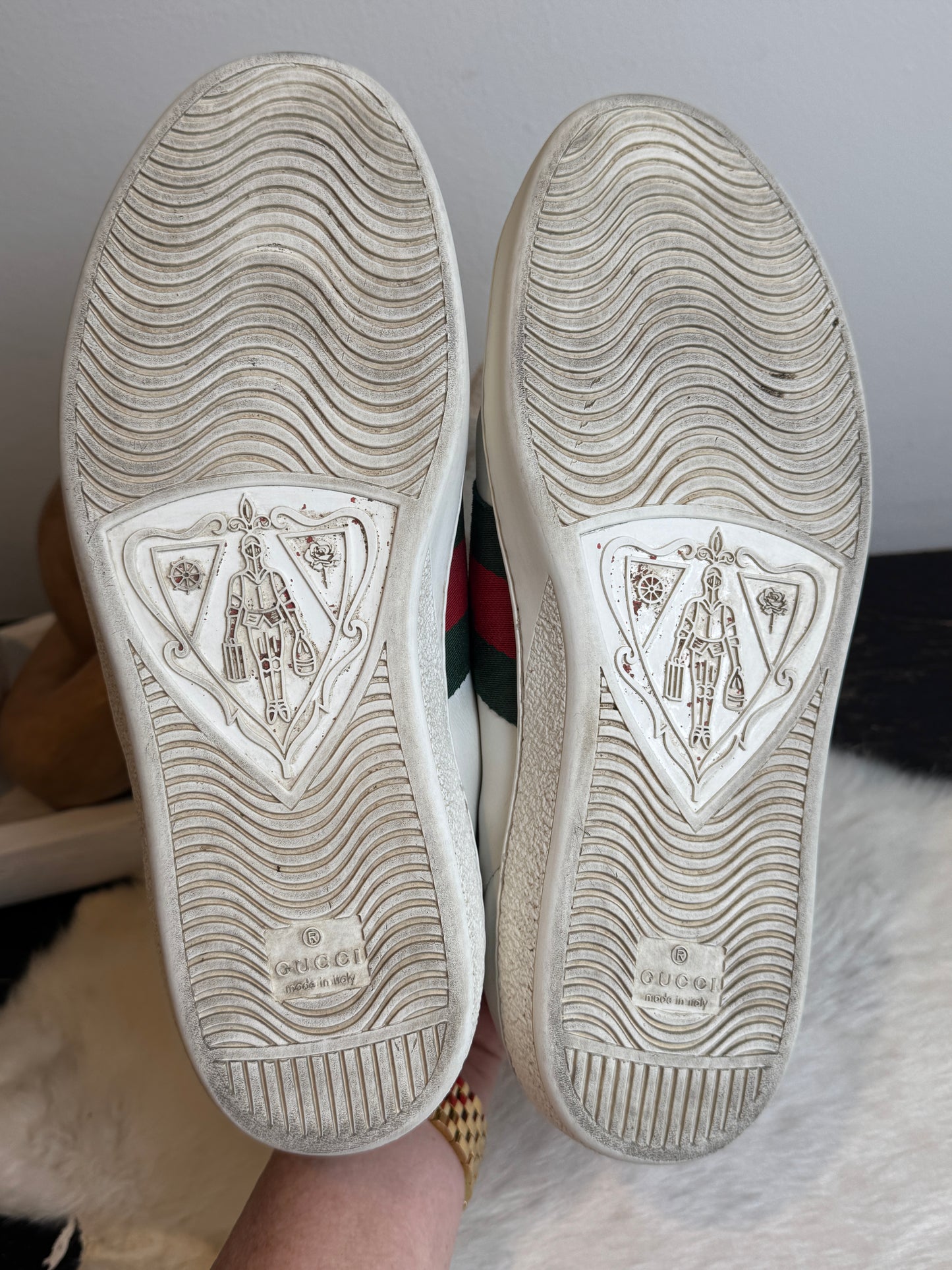 GUCCI Ace King Snakes Sneakers Mens 7EU (40EU)