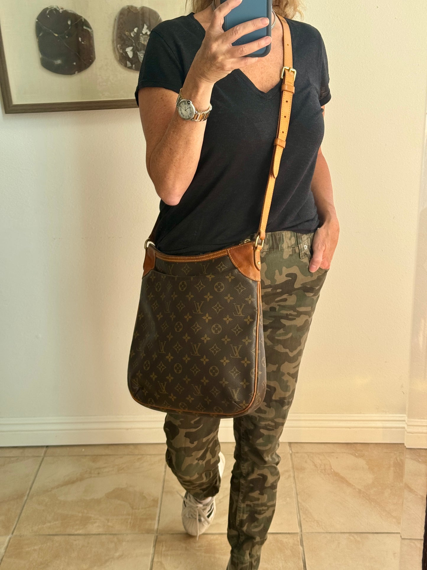 Louis Vuitton Monogram Odeon MM Crossbody Bag