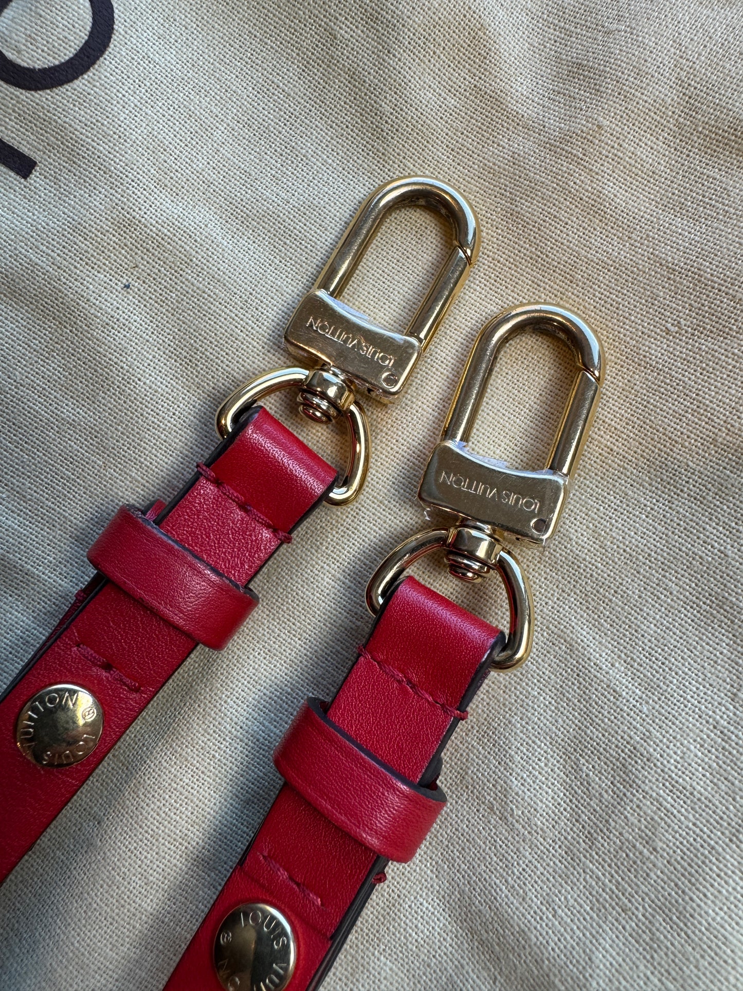 Louis Vuitton Monogram Neonoe MM Red 2-Way Handbag