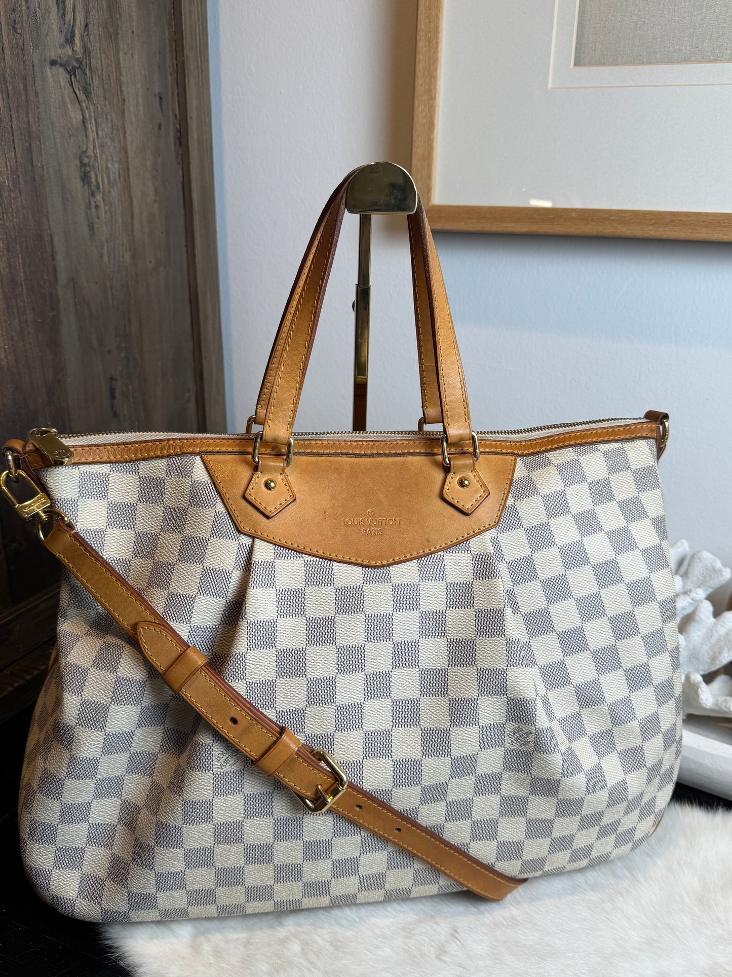 Louis Vuitton Damier Azur Siracusa MM