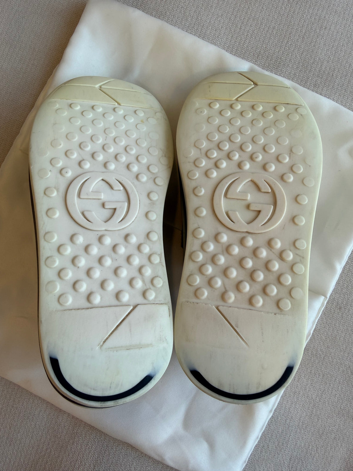 GUCCI Kids Ace Leather Platform Size 27EU