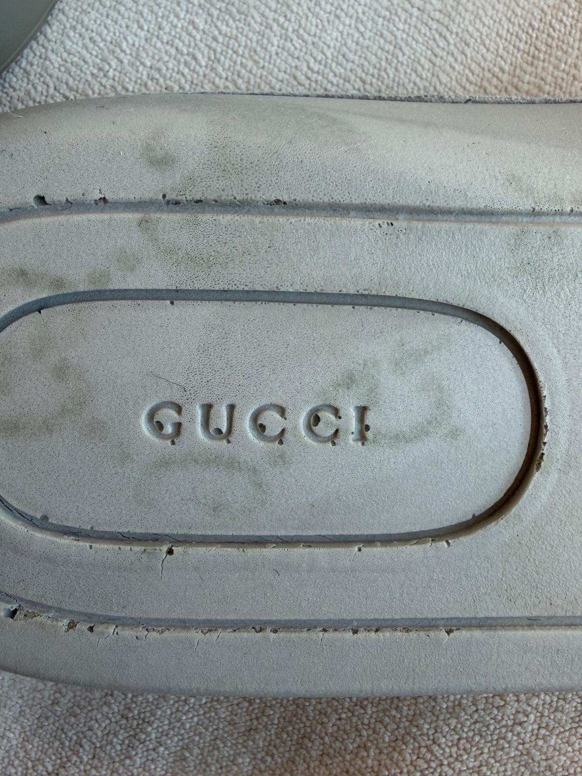 GUCCI Rhinestone Gray High Tops Women's Size 37EU