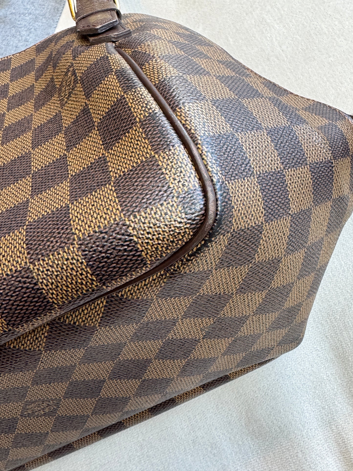 Louis Vuitton Damier Ebene/Cherry Belen MM Shoulder Bag