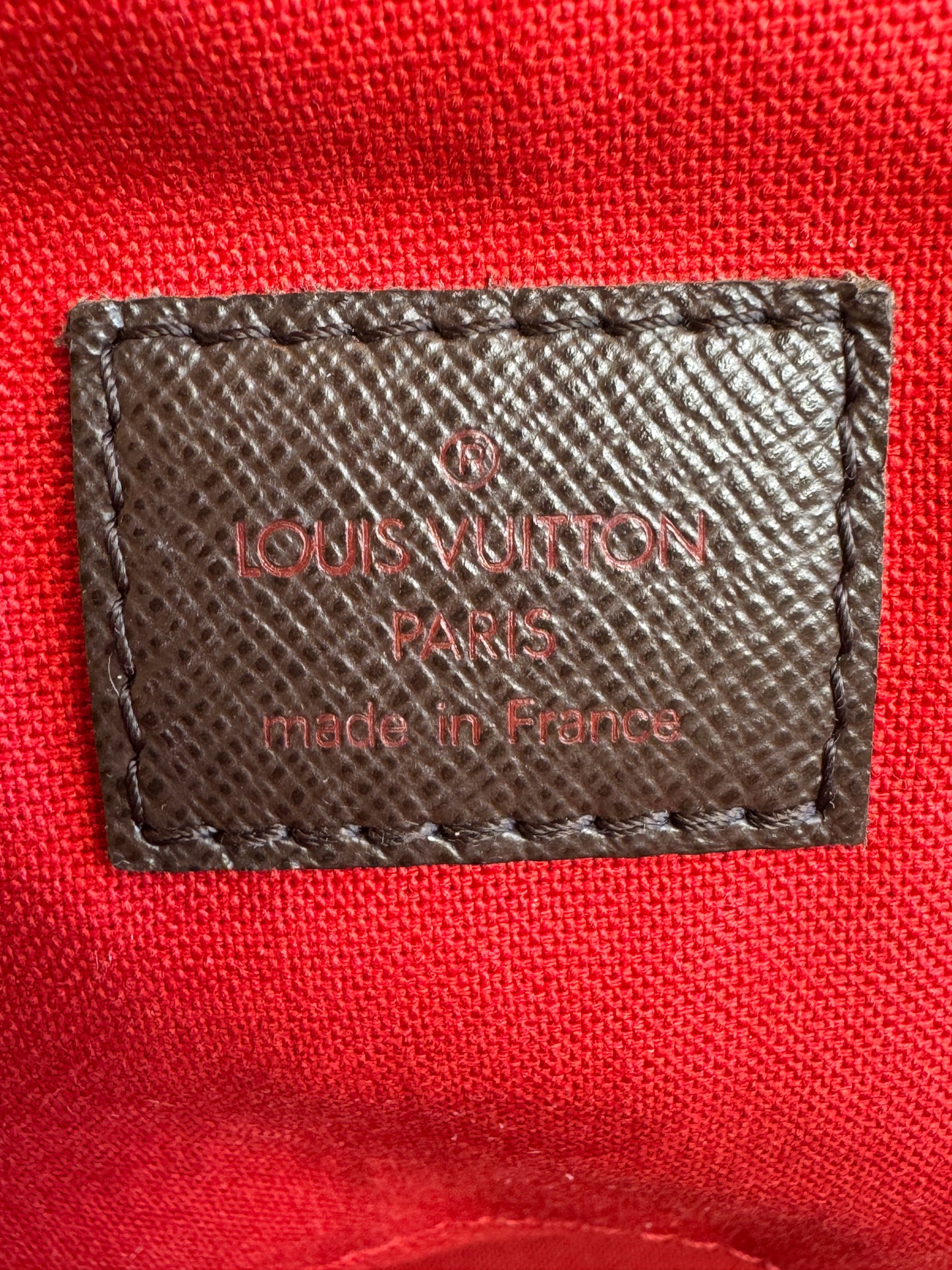 Louis Vuitton Damier Ebene/Cherry Belen MM Shoulder Bag