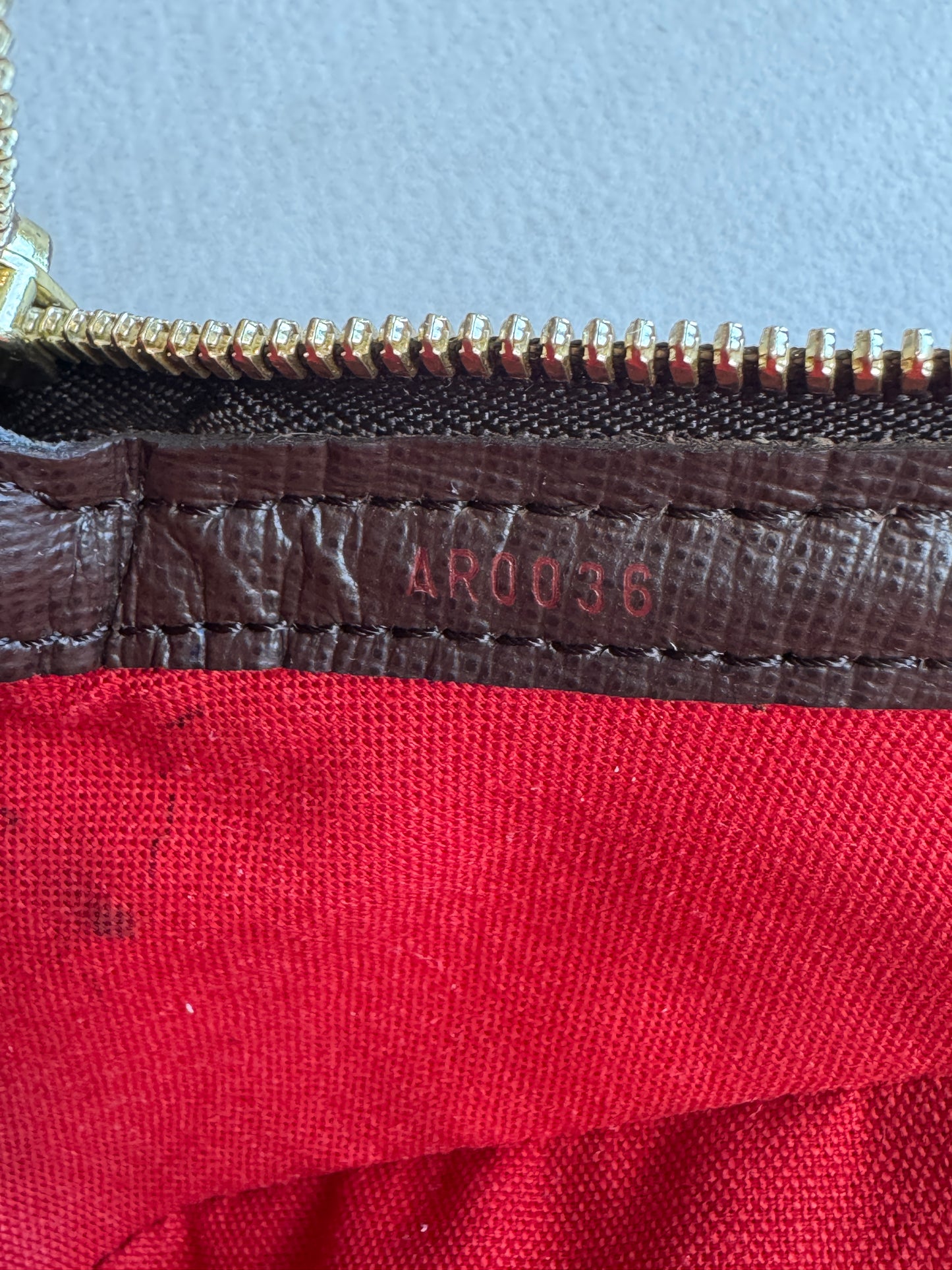 Louis Vuitton Damier Ebene/Cherry Belen MM Shoulder Bag