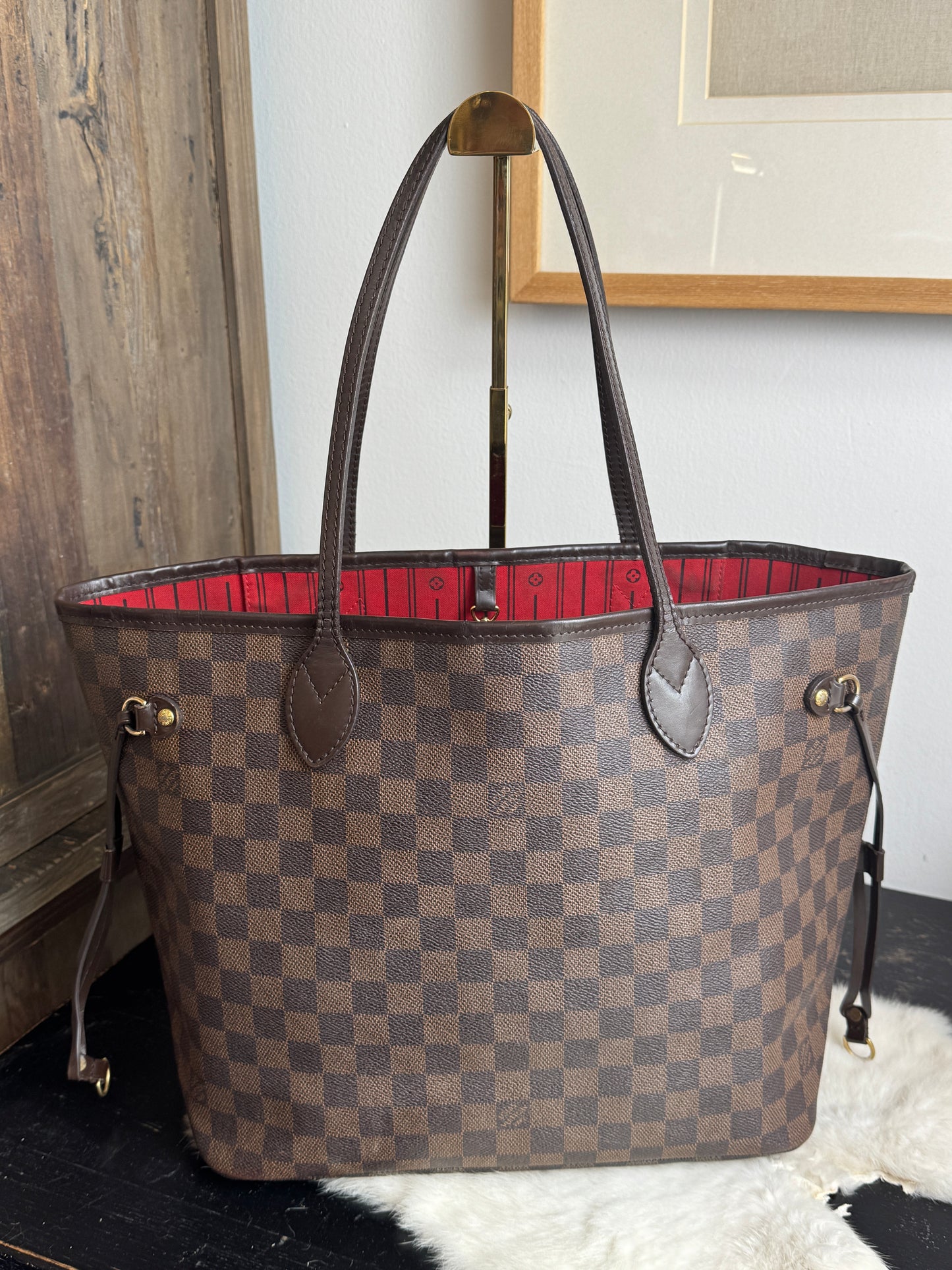 Louis Vuitton Neverfull MM Damier Ebene Cherry