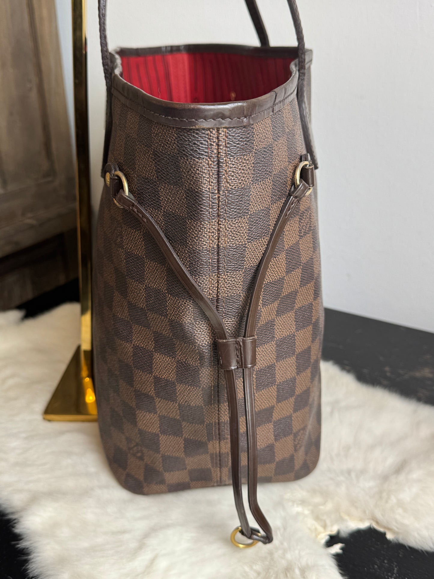 Louis Vuitton Neverfull MM Damier Ebene Cherry