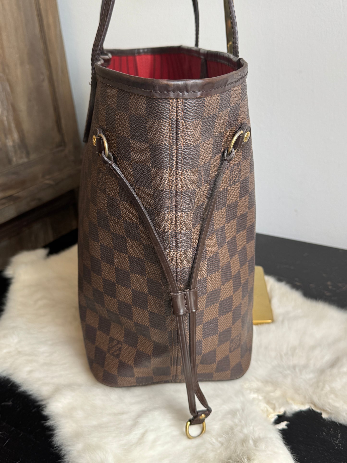 Louis Vuitton Neverfull MM Damier Ebene Cherry