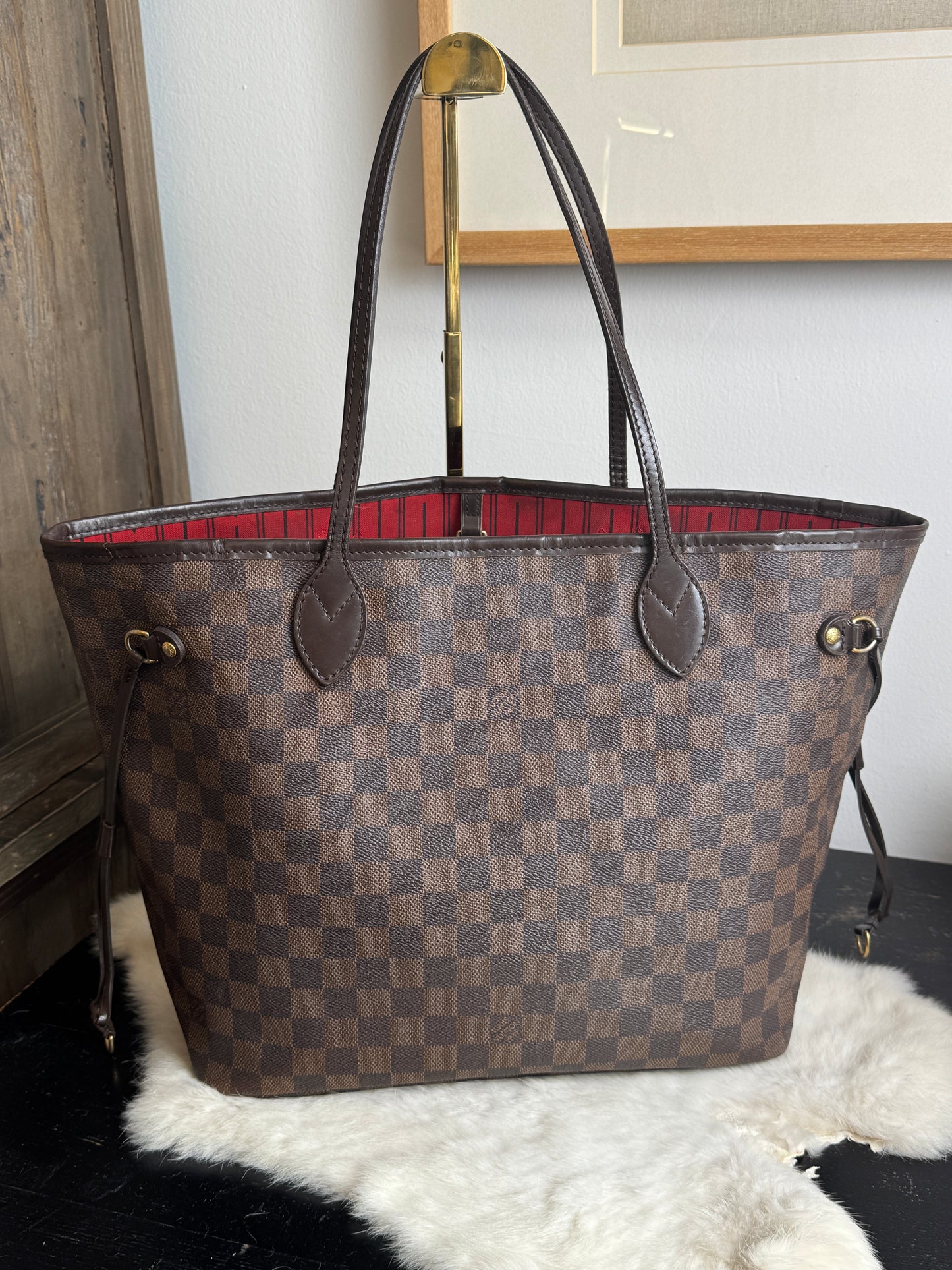 Louis Vuitton Neverfull MM Damier Ebene Cherry