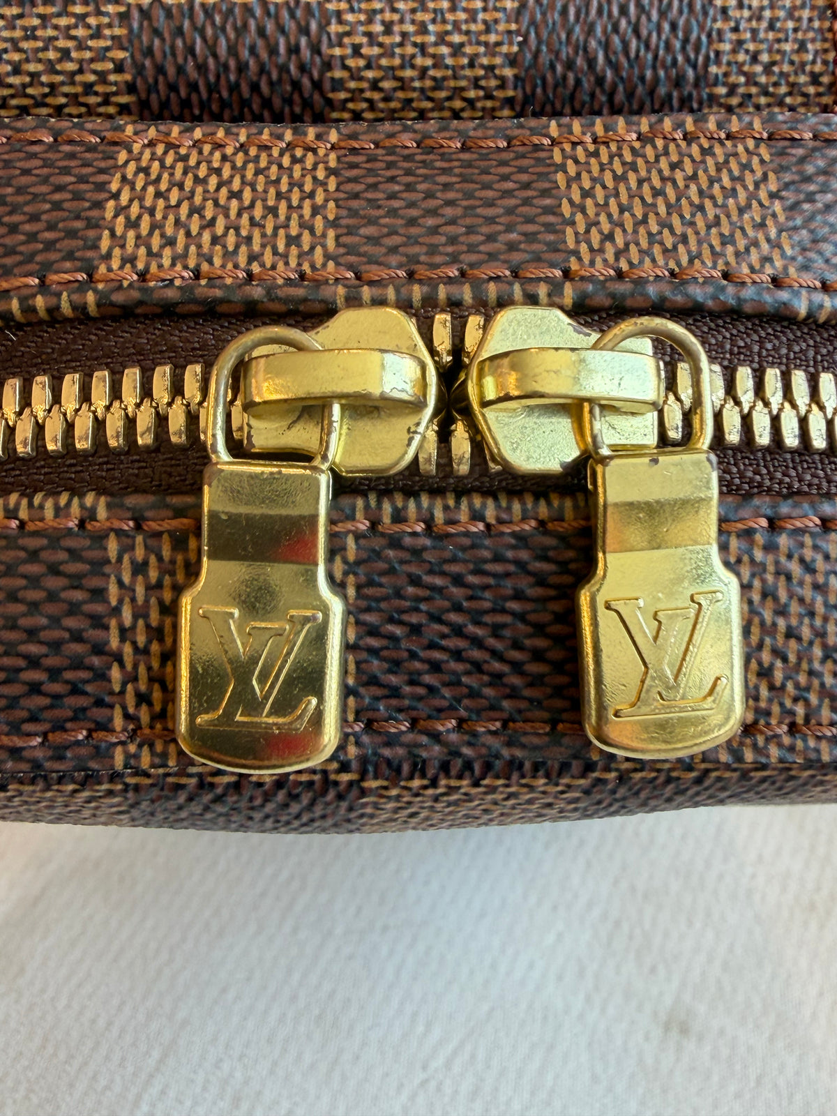 Louis Vuitton Damier Ebene Geronimo Crossbody Sling Bag