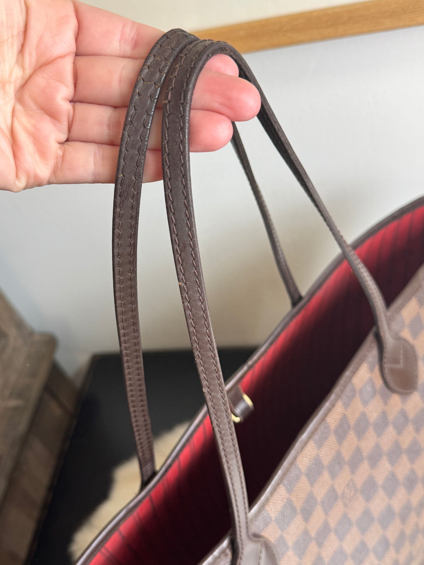 Louis Vuitton Neverfull MM Damier Ebene Cherry