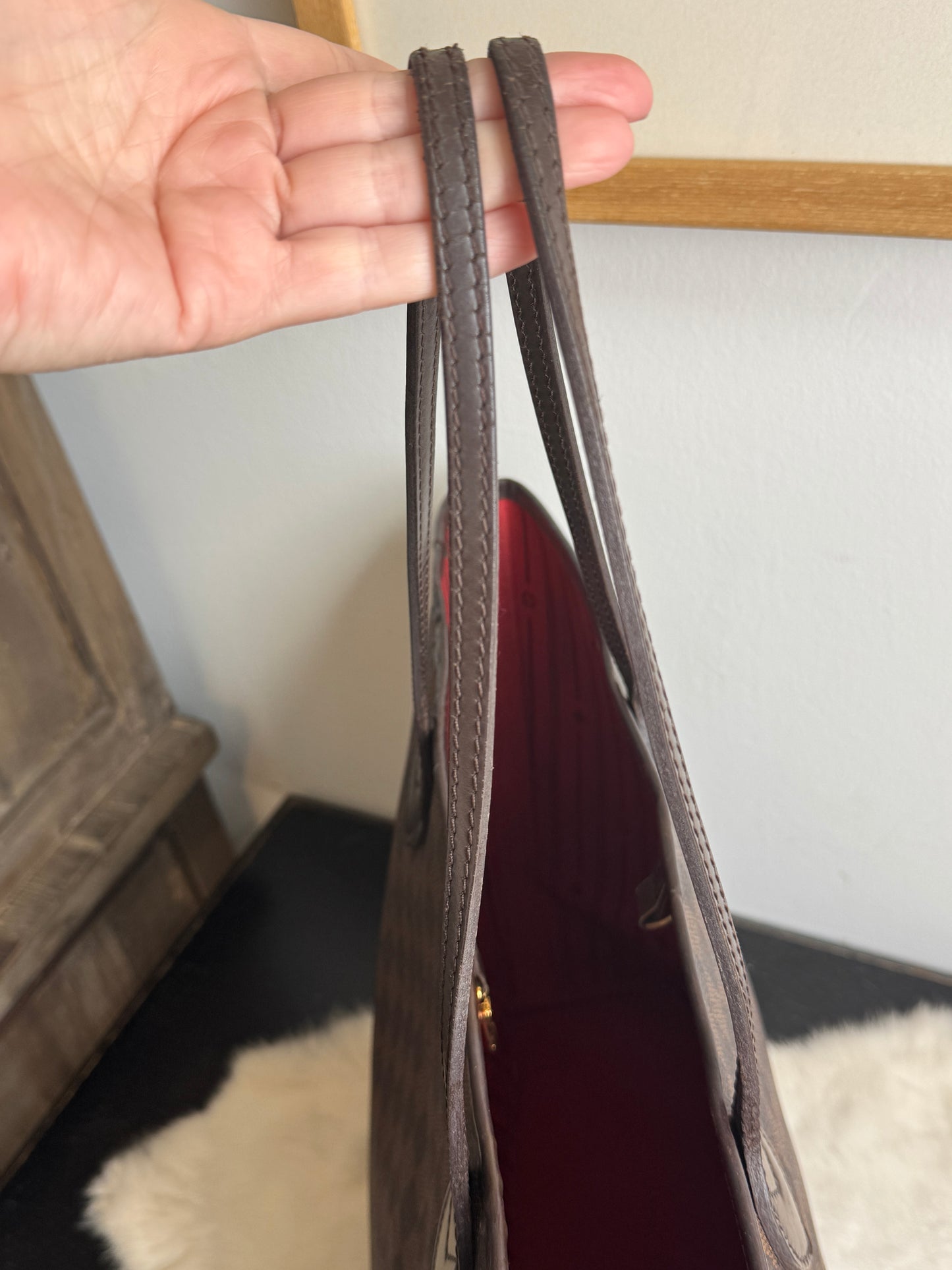 Louis Vuitton Neverfull MM Damier Ebene Cherry