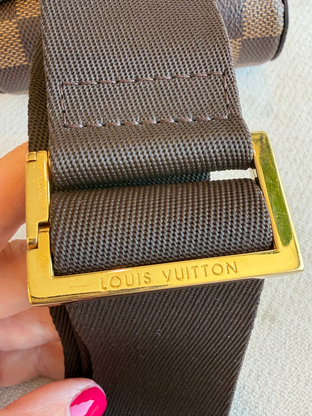 Louis Vuitton Damier Ebene Geronimo Crossbody Sling Bag