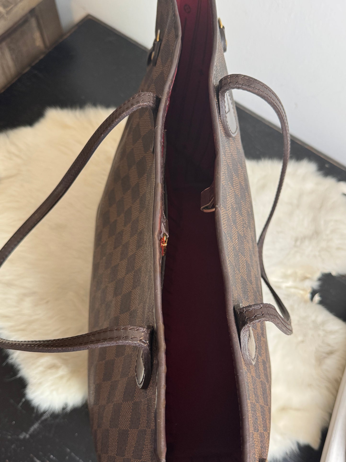 Louis Vuitton Neverfull MM Damier Ebene Cherry