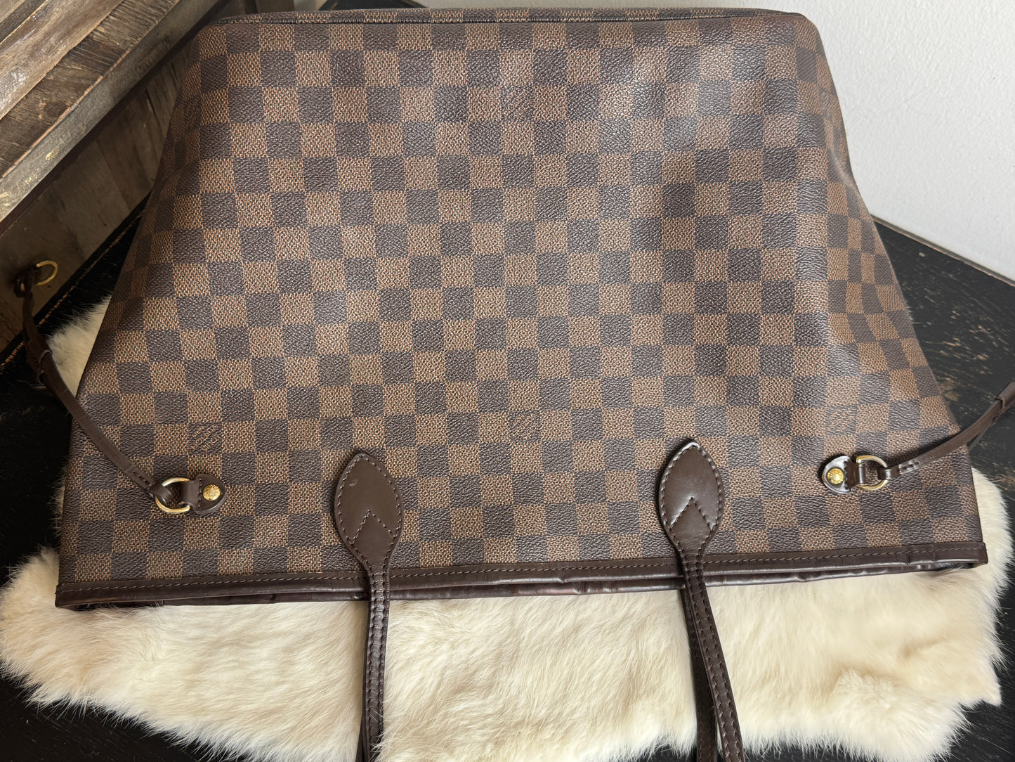 Louis Vuitton Neverfull MM Damier Ebene Cherry