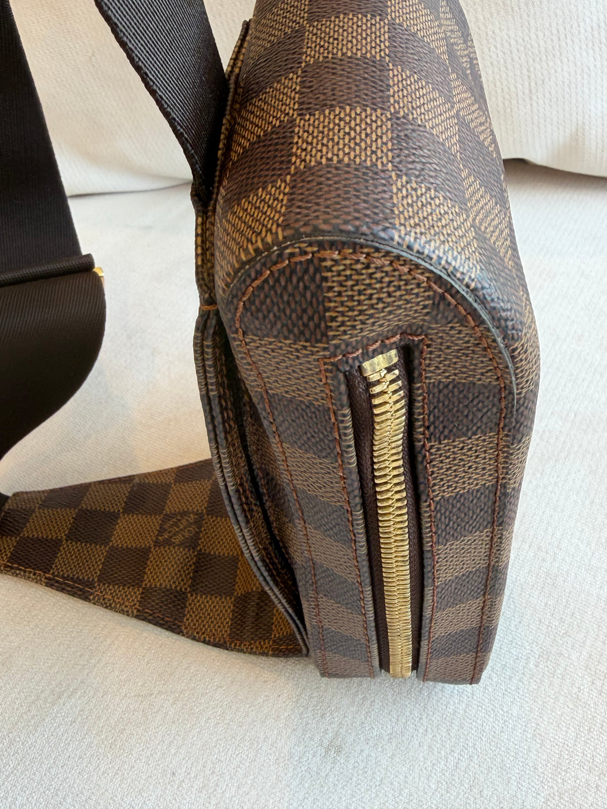 Louis Vuitton Damier Ebene Geronimo Crossbody Sling Bag