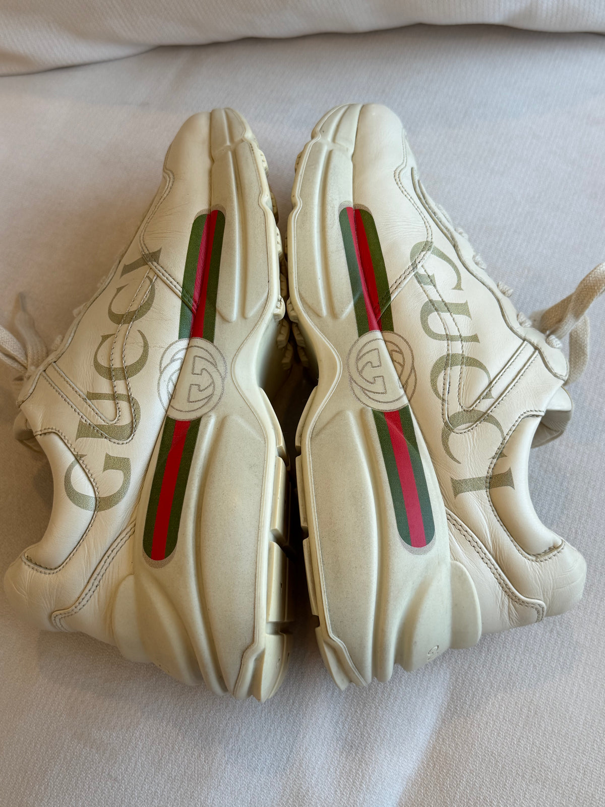 GUCCI Rhyton Ivory Sneakers Men's 6.5EU (Women's 39.5EU)