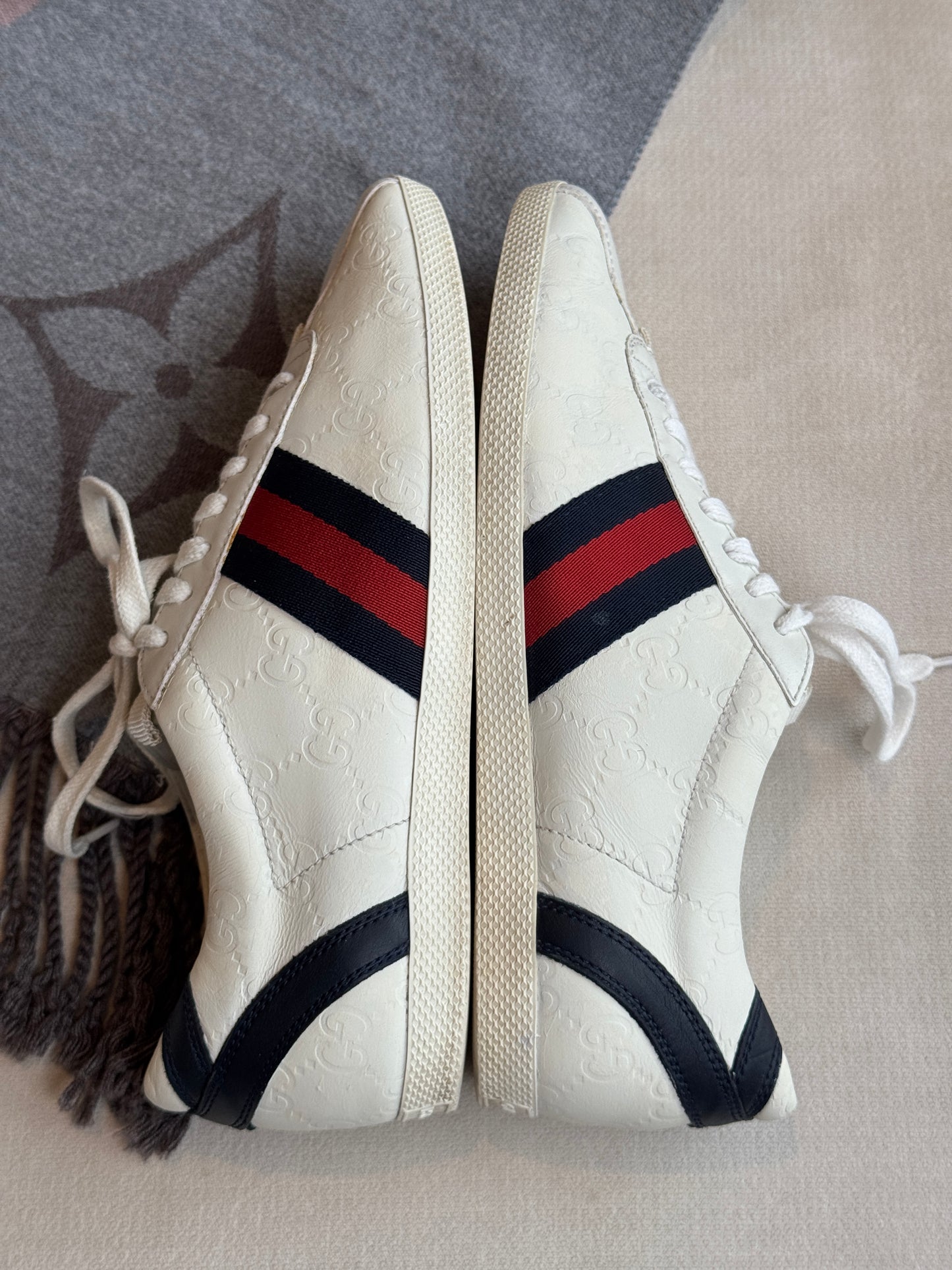 GUCCI Guccissima Bowler Style Sneakers Women's 37EU