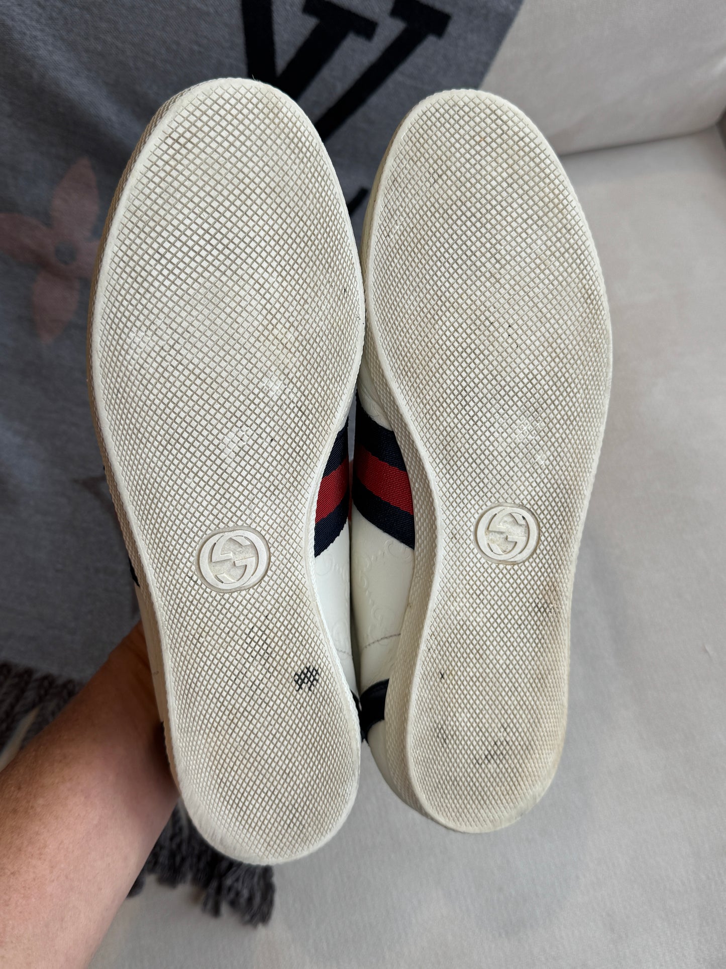 GUCCI Guccissima Bowler Style Sneakers Women's 37EU