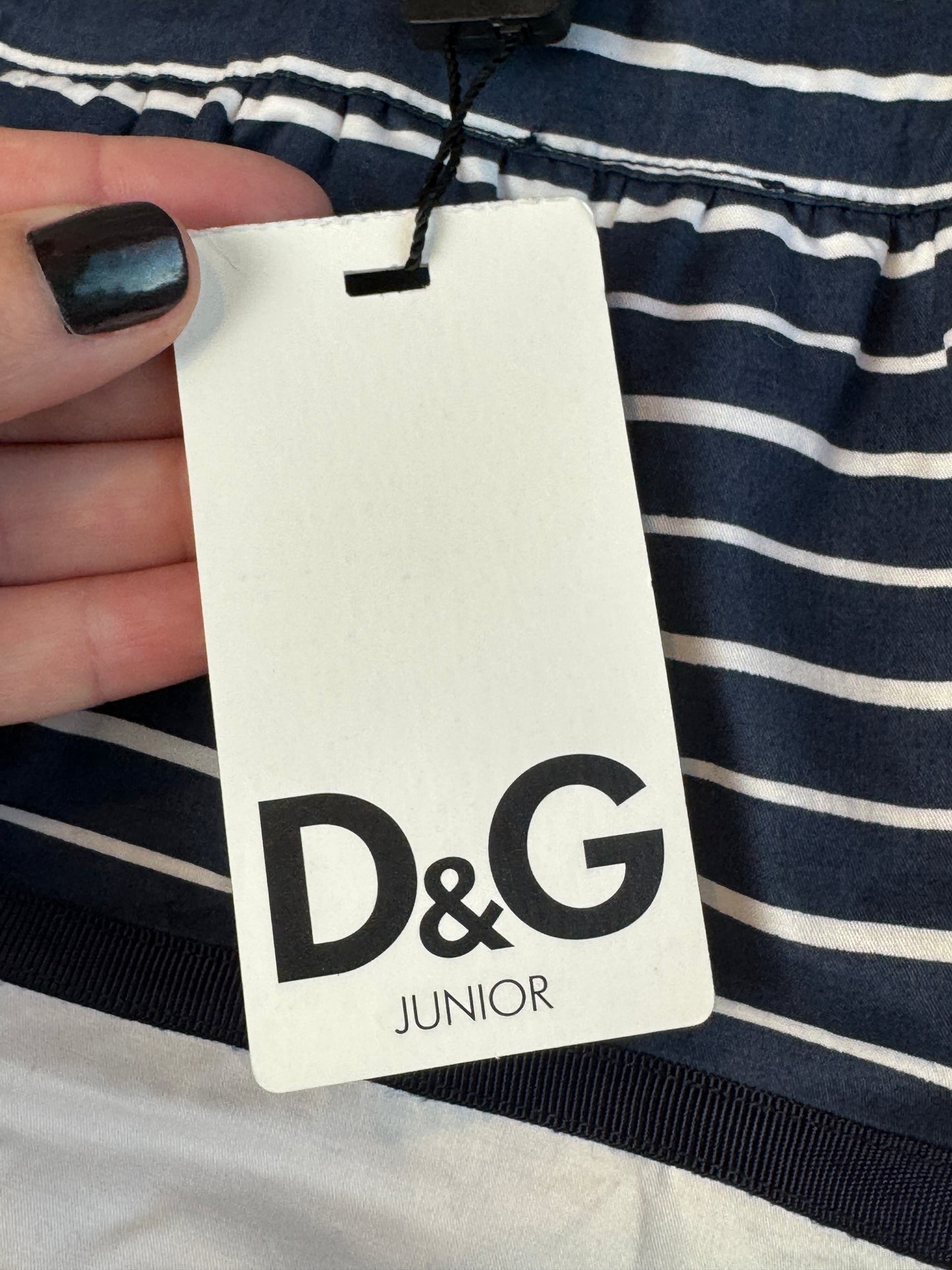 Dolce & Gabbana Navy/White Popin Striped Skirt Size 3