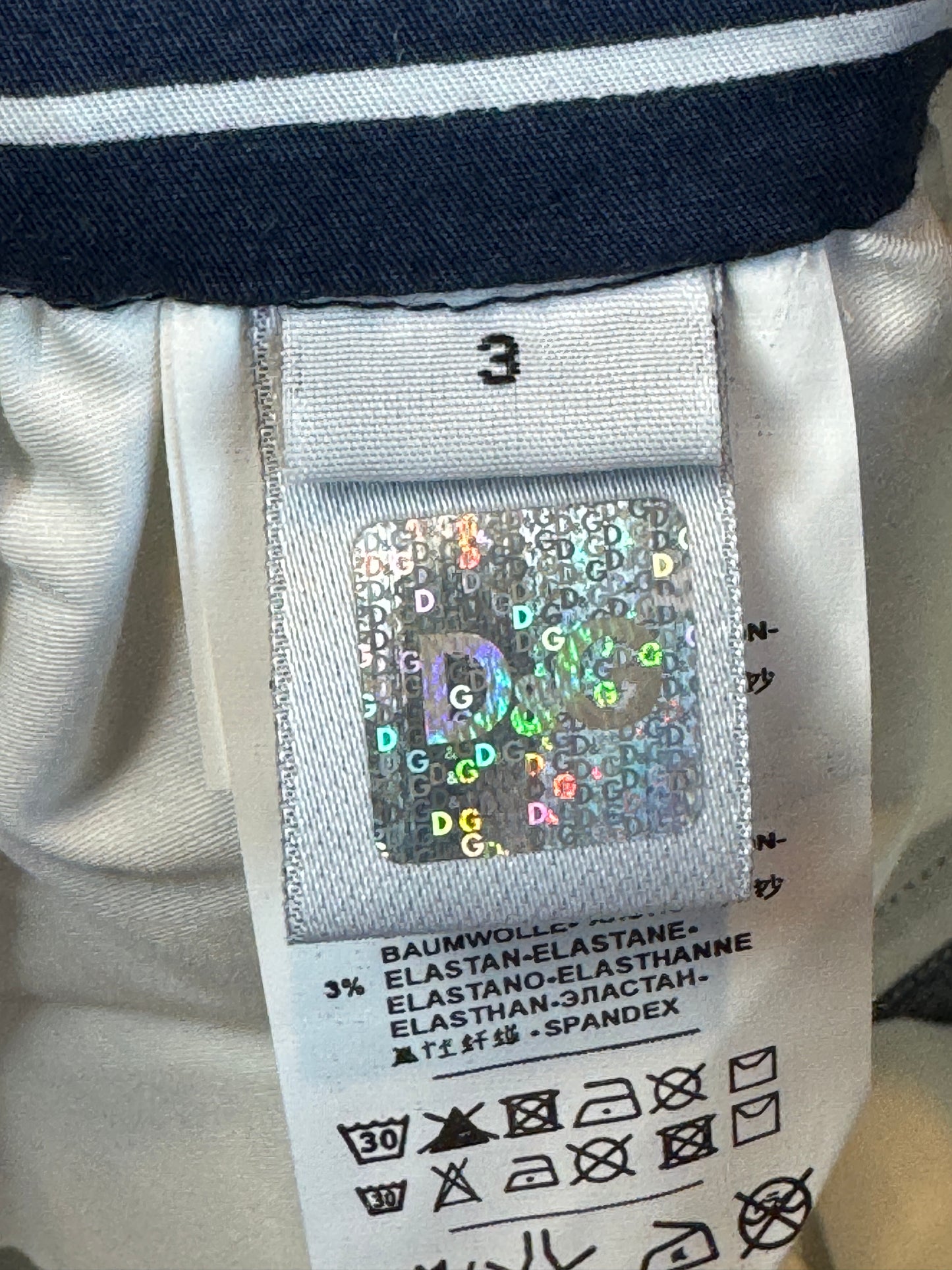 Dolce & Gabbana Navy/White Popin Striped Skirt Size 3