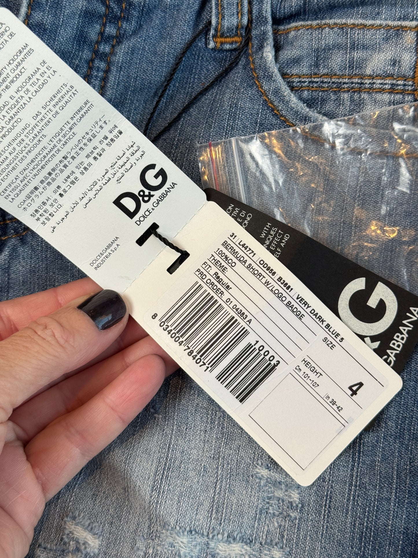 Dolce & Gabbana Jean Shorts Size 4