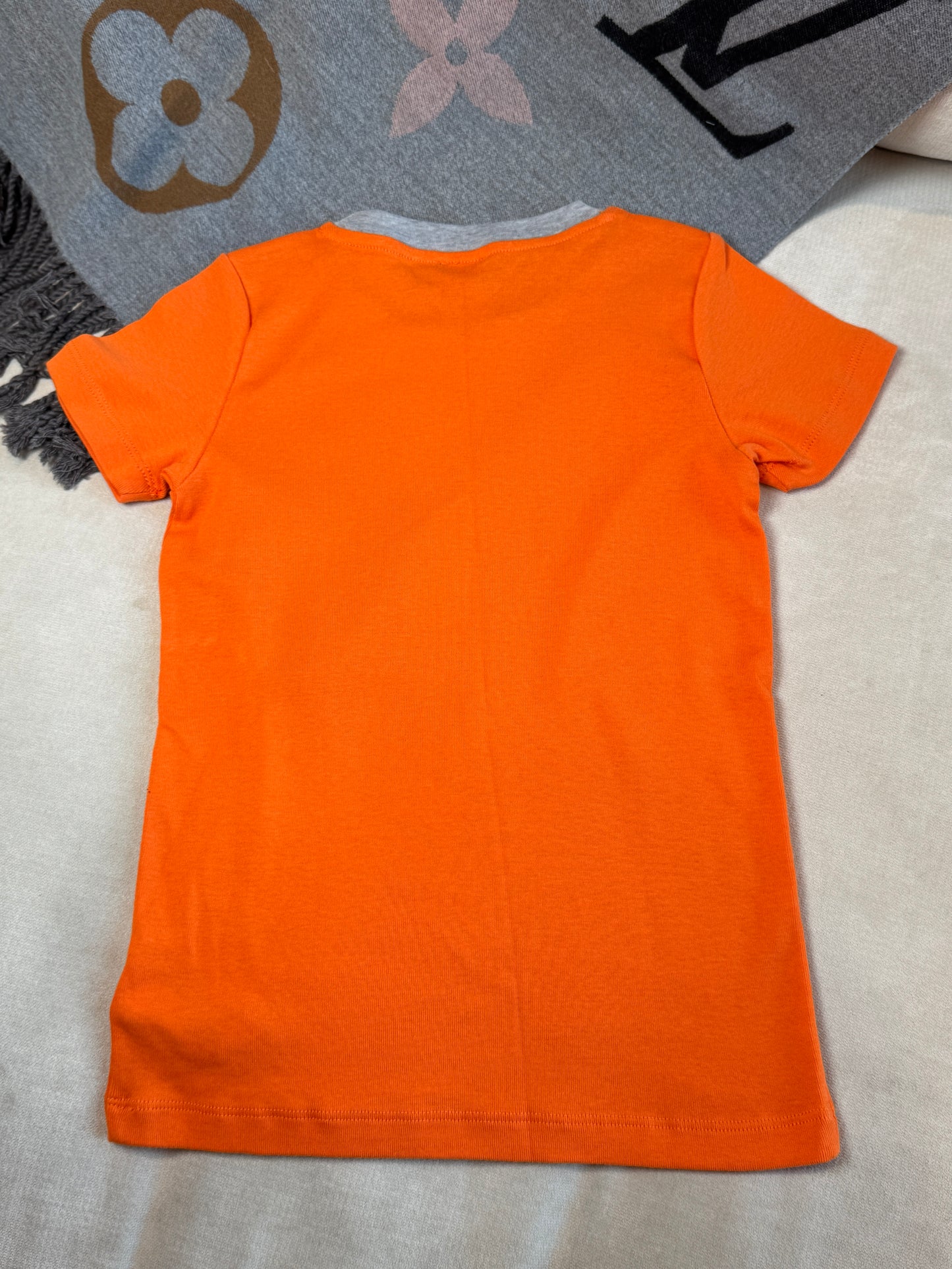 Dolce & Gabbana Orange Logo T-Shirt Size 8