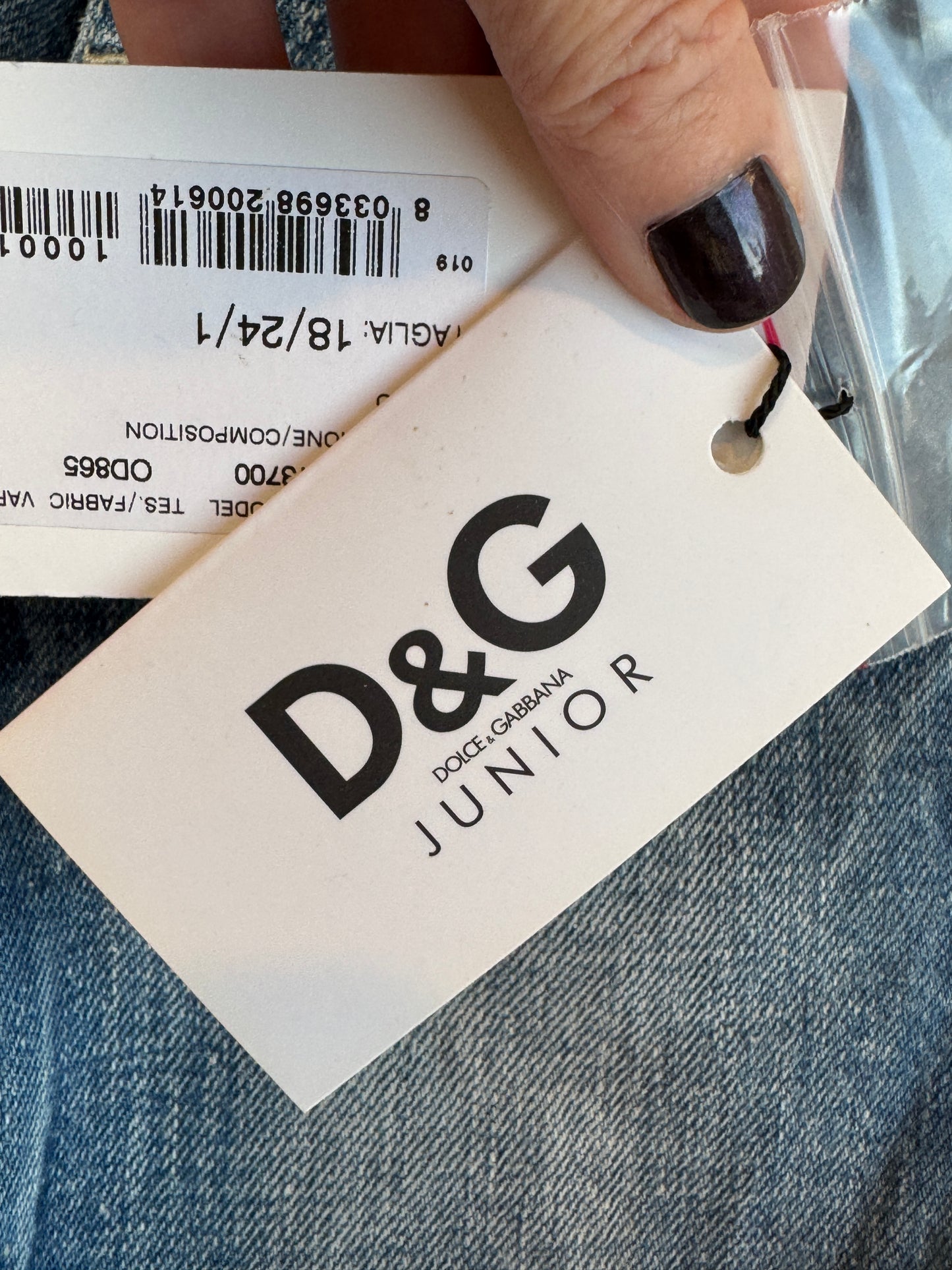 Dolce & Gabbana Jean Overalls 18-24 Months