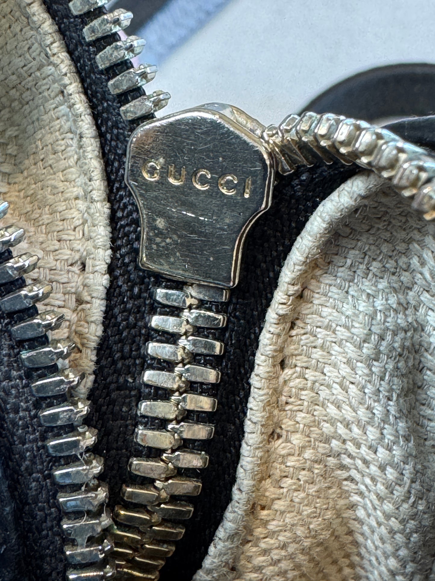 GUCCI Soho Disco Black Pebbled Camera Bag
