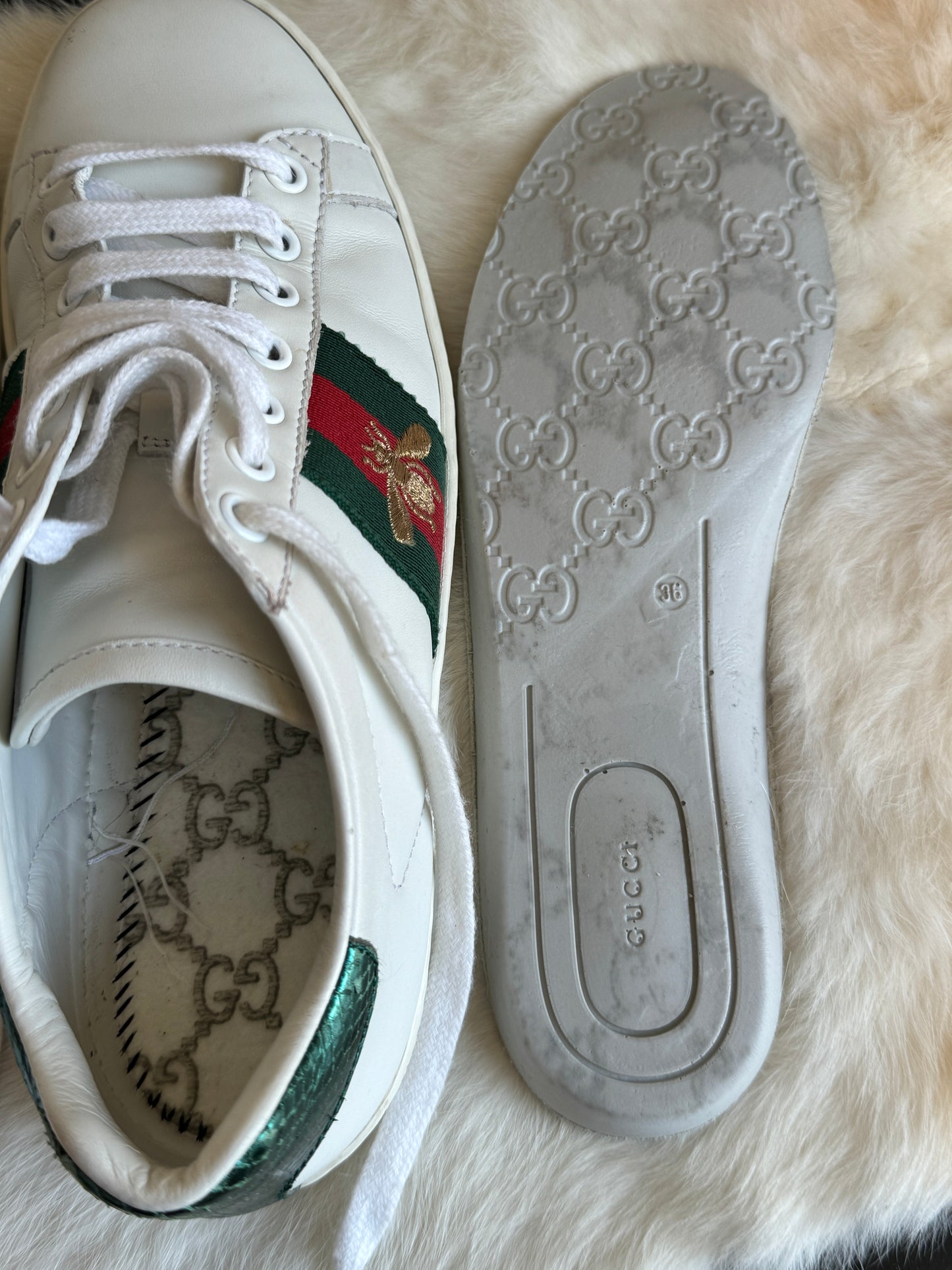 GUCCI Ace Bee's Sneakers Womens 36EU