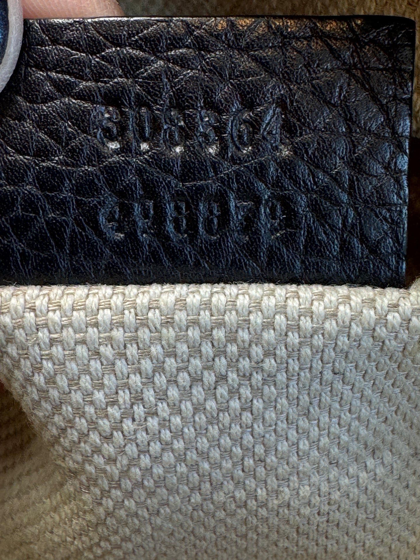 GUCCI Soho Disco Black Pebbled Camera Bum Bag