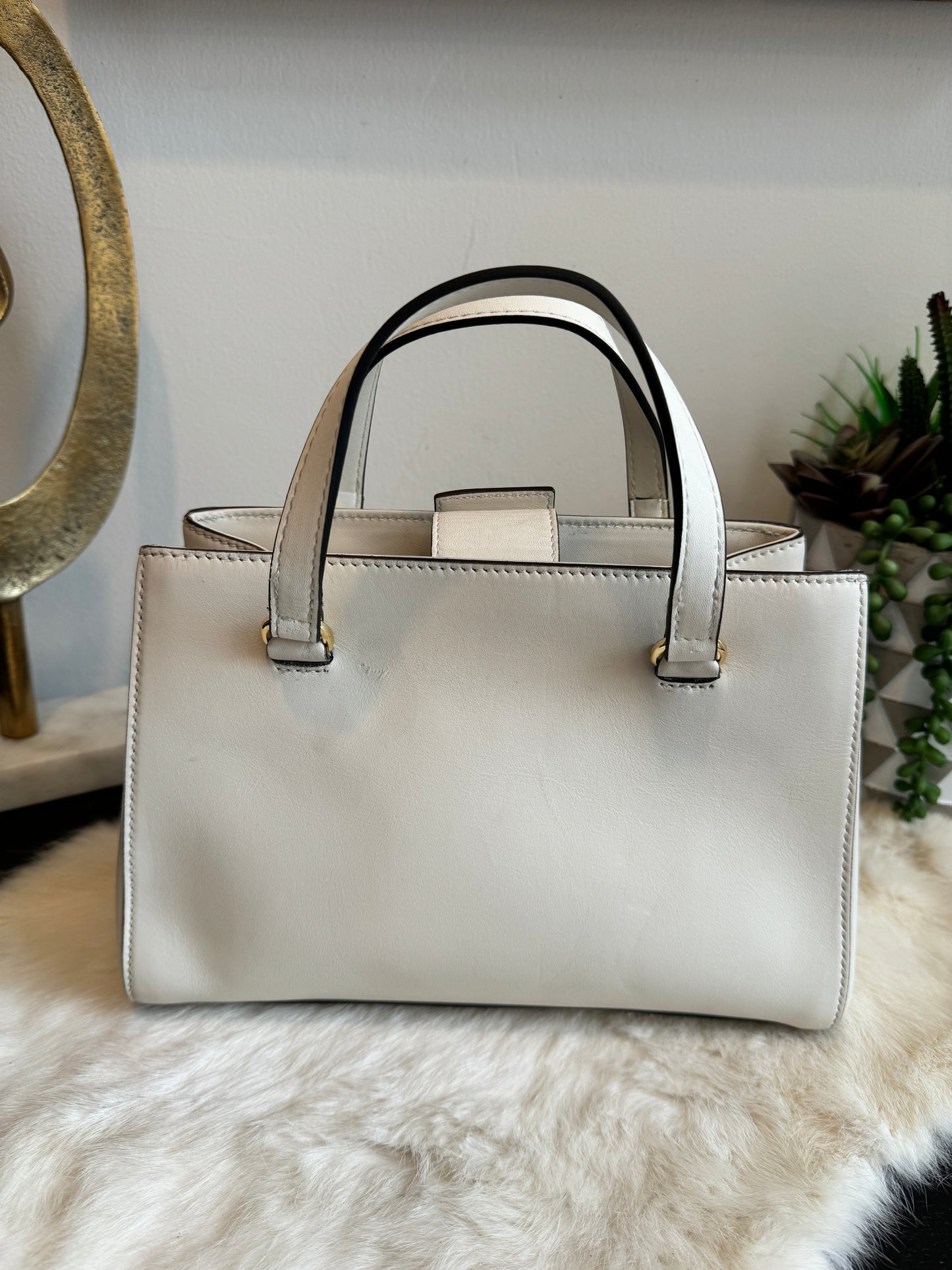 GUCCI Sylvie Mini Ivory 2-Way Handbag