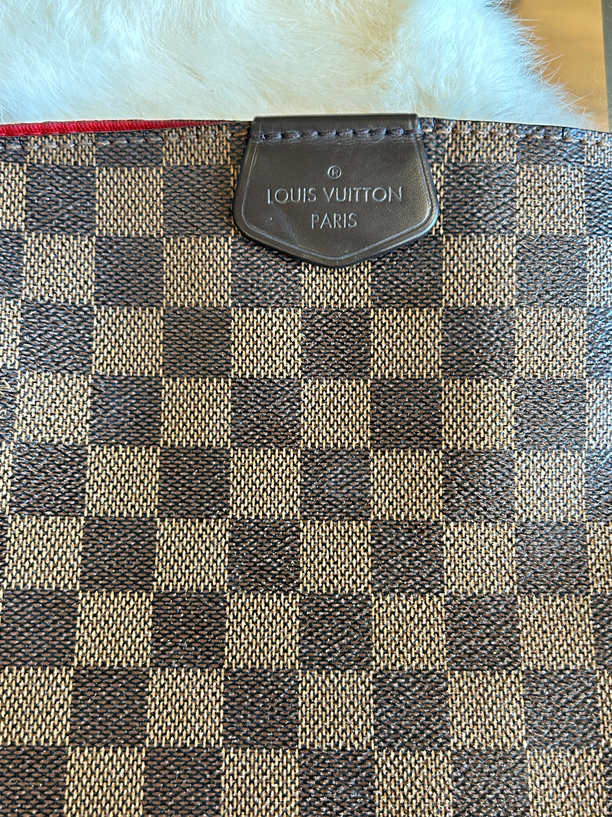 Louis Vuitton 100% Coated Canvas Checkered-gingham Brown Damier