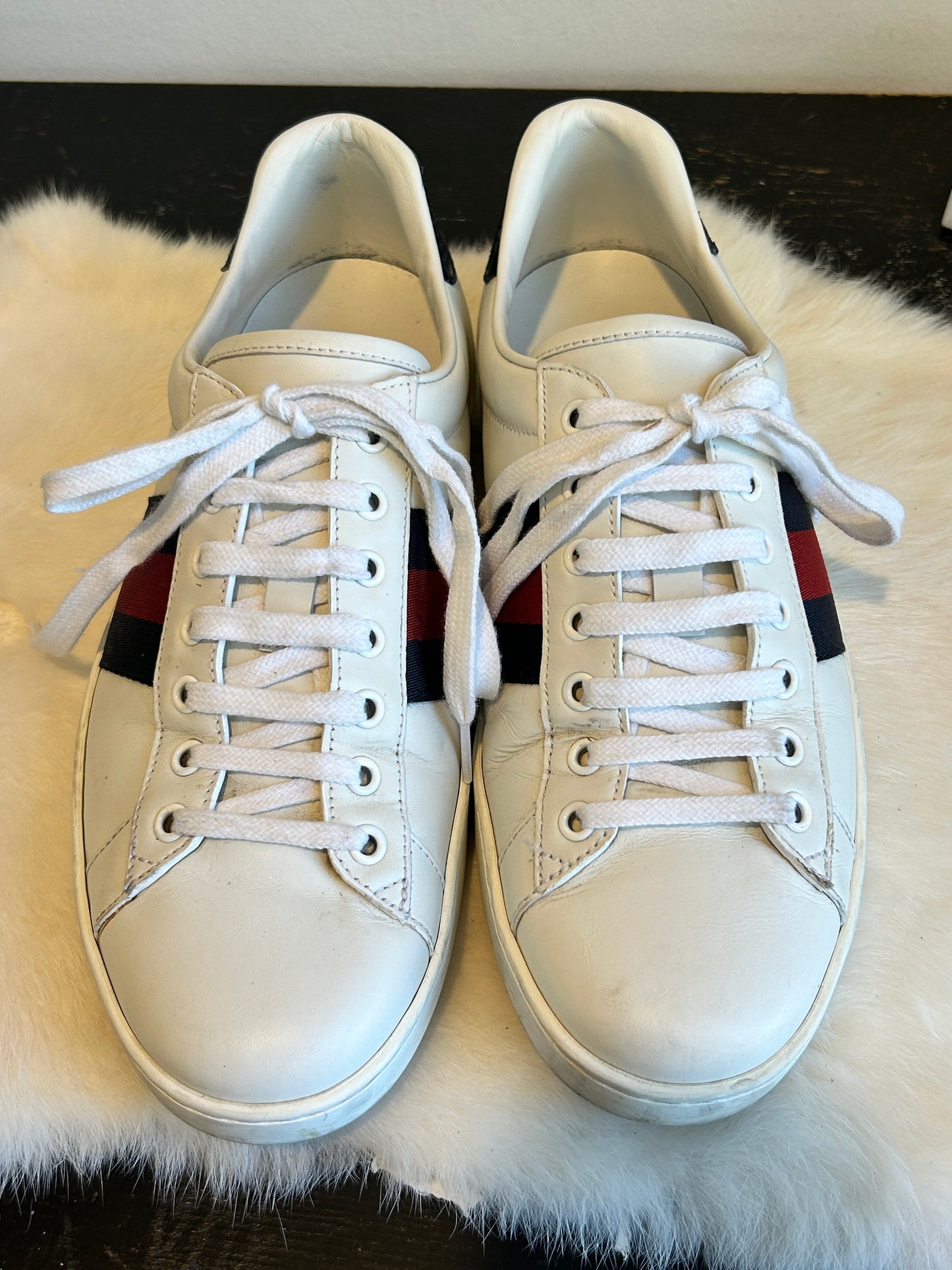 GUCCI Ace Web Navy/Red Sneakers Mens 8EU (41EU Womens)