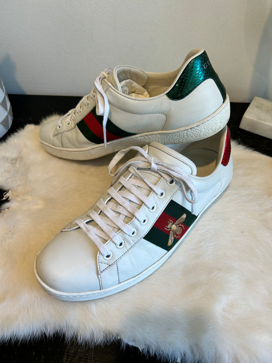 GUCCI Ace Bees Sneakers Mens 8.5EU Women's 41.5