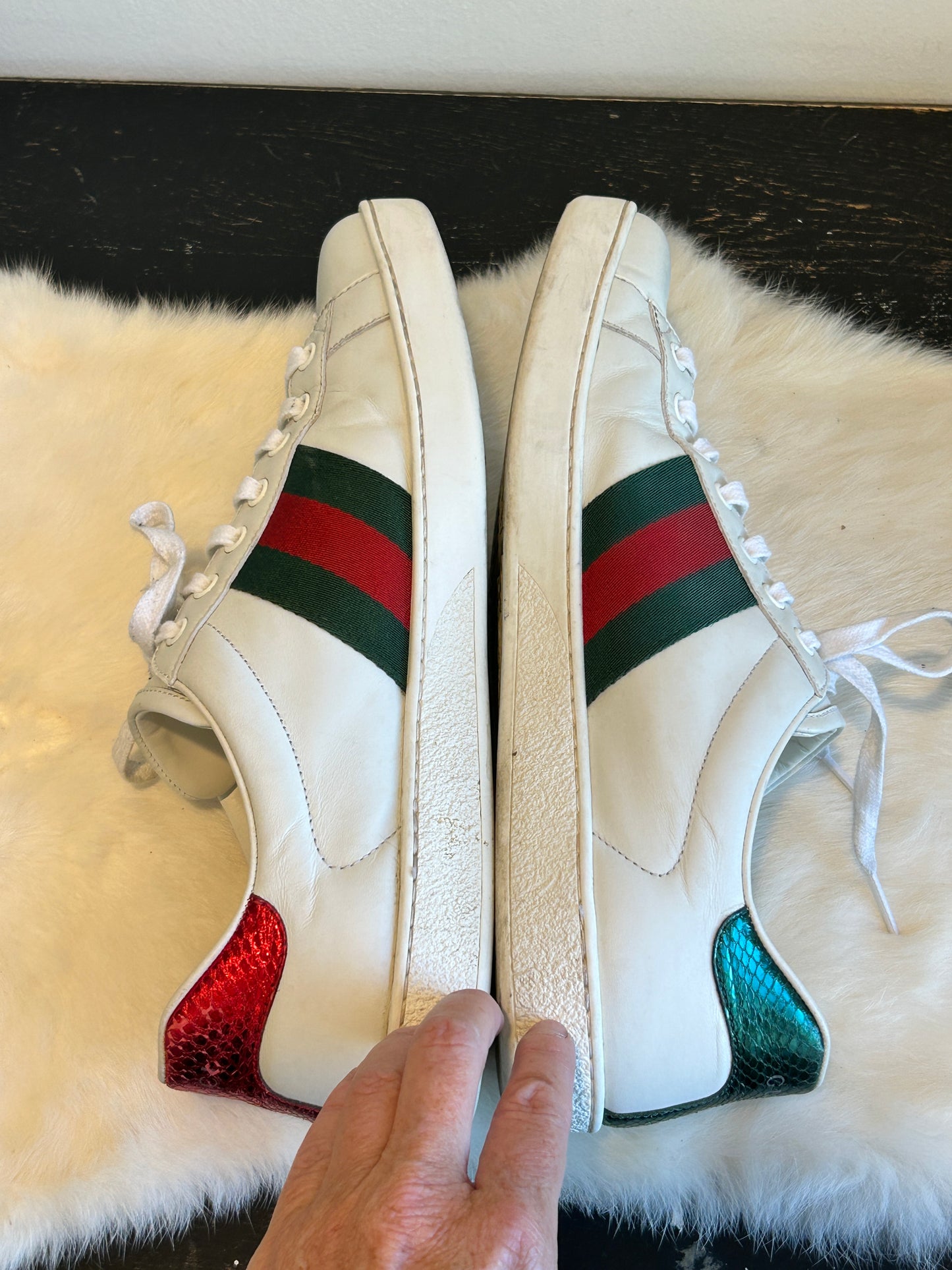 GUCCI Ace Bees Sneakers Mens 8.5EU Women's 41.5