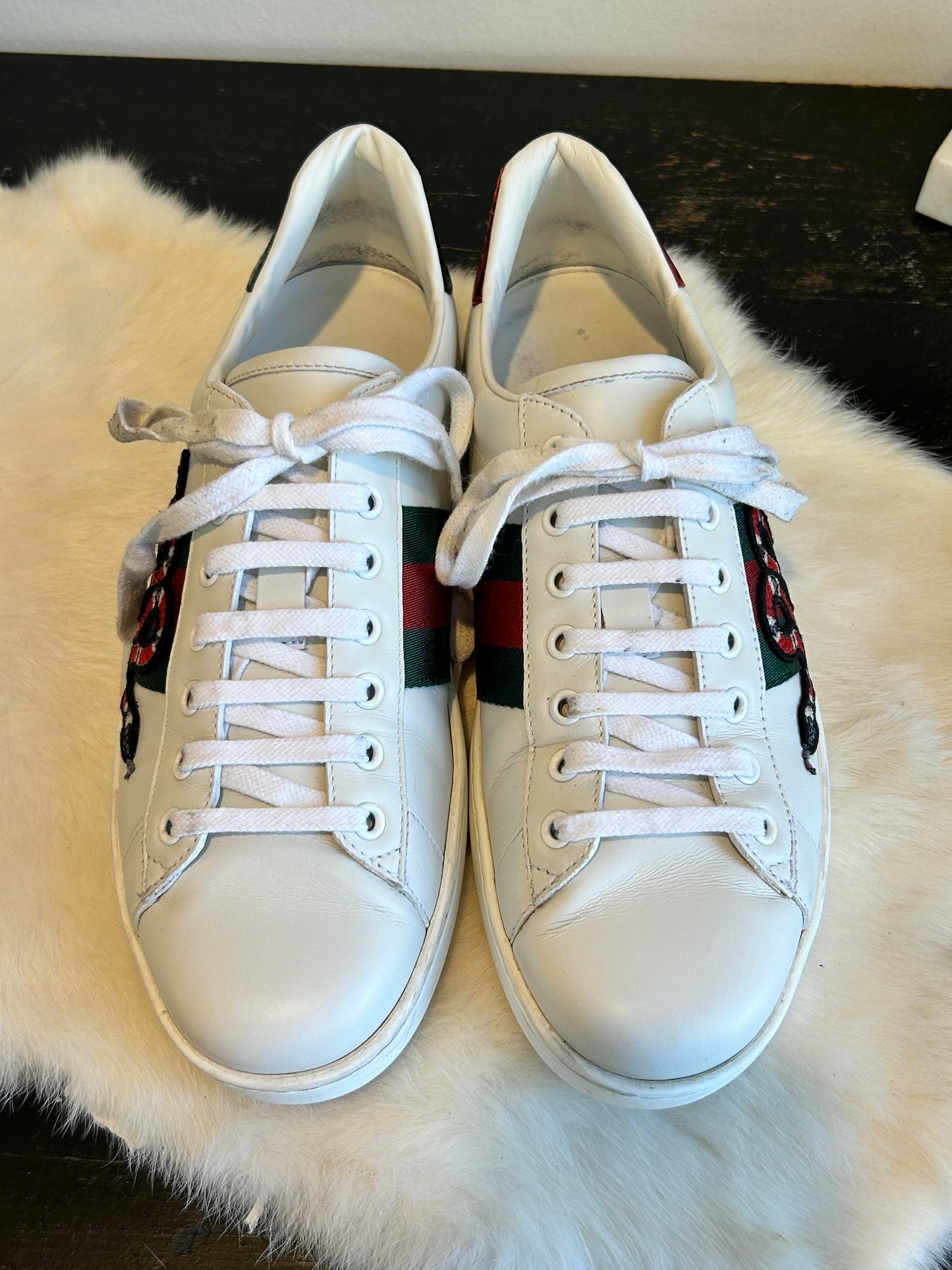 GUCCI Ace King Snake Sneakers Mens 8EU (41EU)